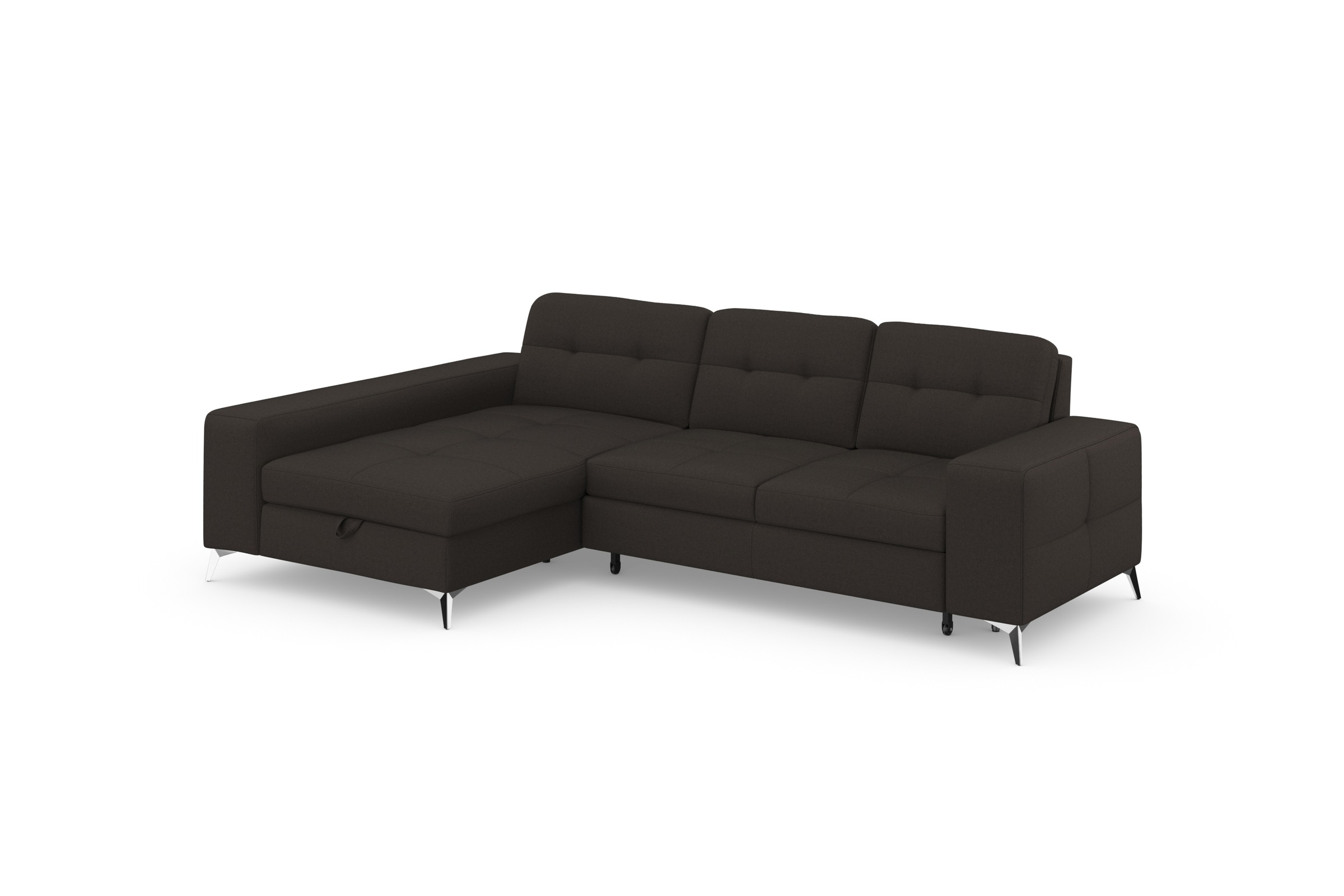 sit&more Ecksofa »Baviene L-Form«, inklusive Sitztiefenverstellung und Federkern, wahlweise Bettfunktion