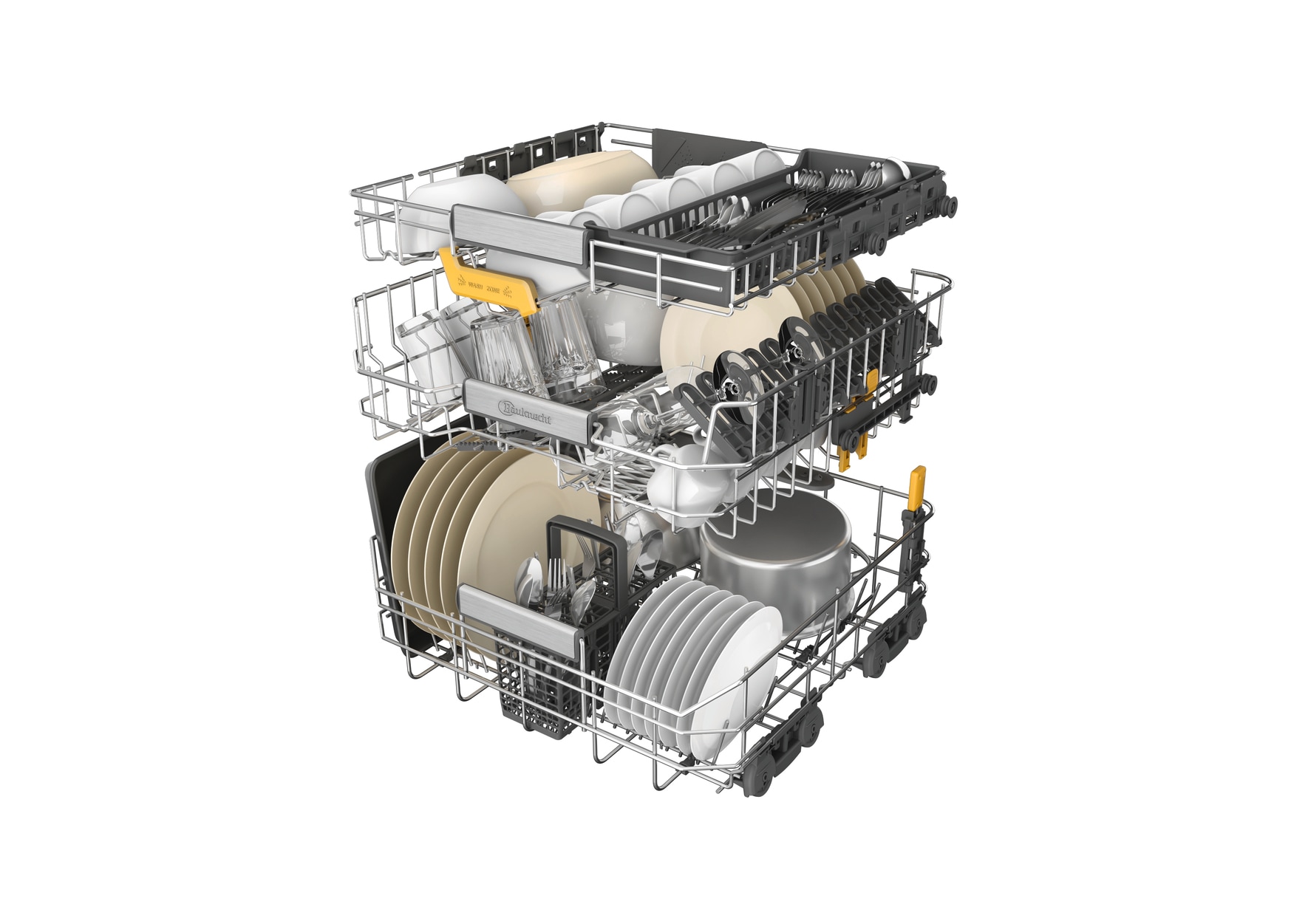 BAUKNECHT teilintegrierbarer Geschirrspüler »BKSV1 PBM« 15 tlg. Maßgedecke
