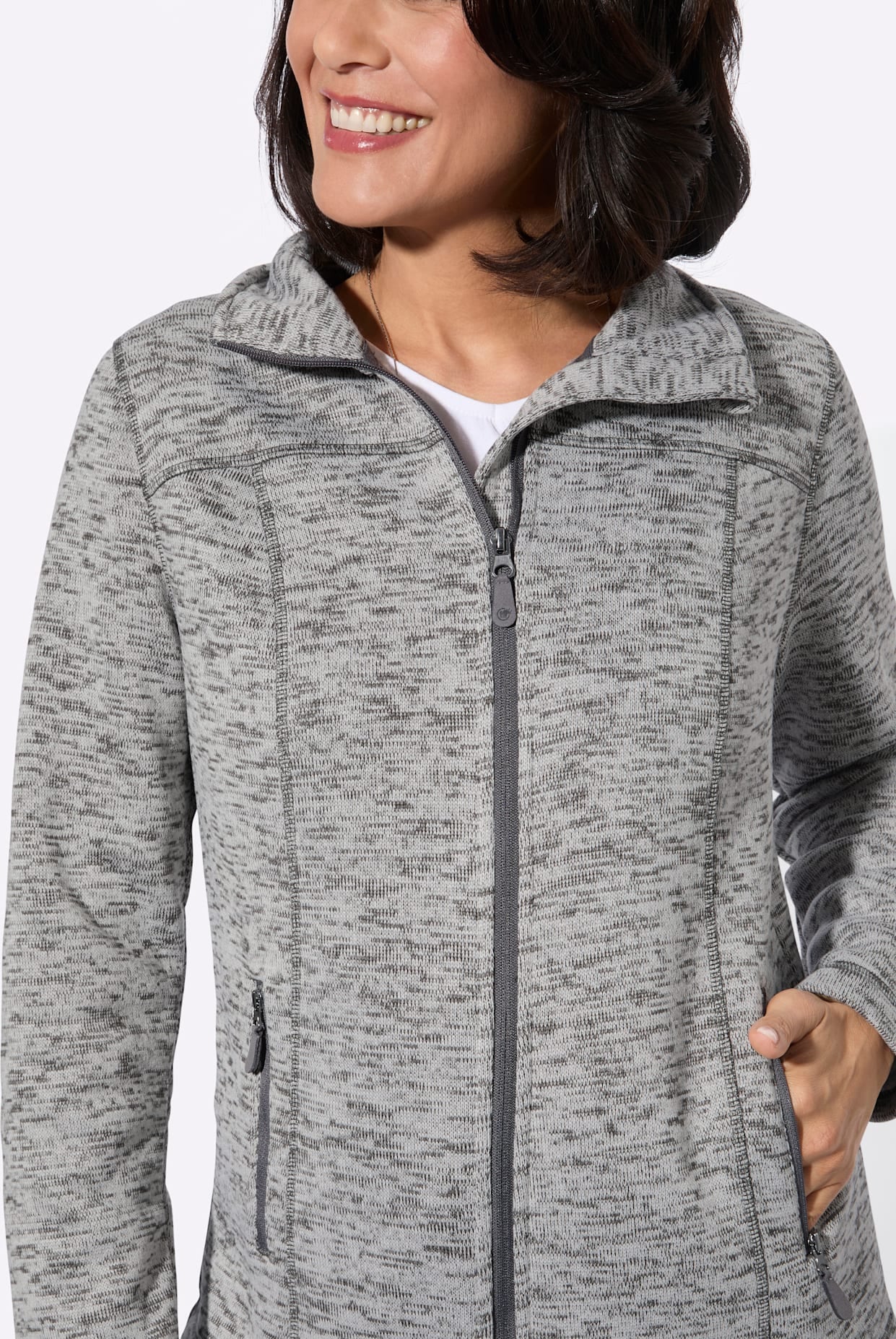 Casual Looks Strickfleecejacke