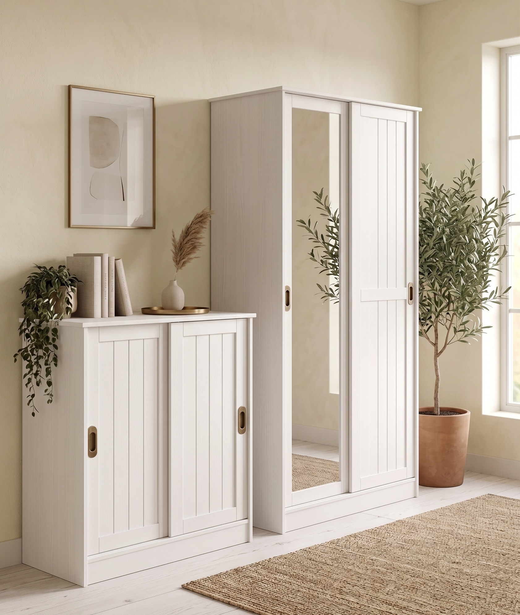 OTTO home Schuhschrank »Malmö Schuhkommode mit Schiebetüren« B/T/H: 77/37/89 cm,  aus massiver FSC®-zertifizierter Kiefer,  Breite 77 cm