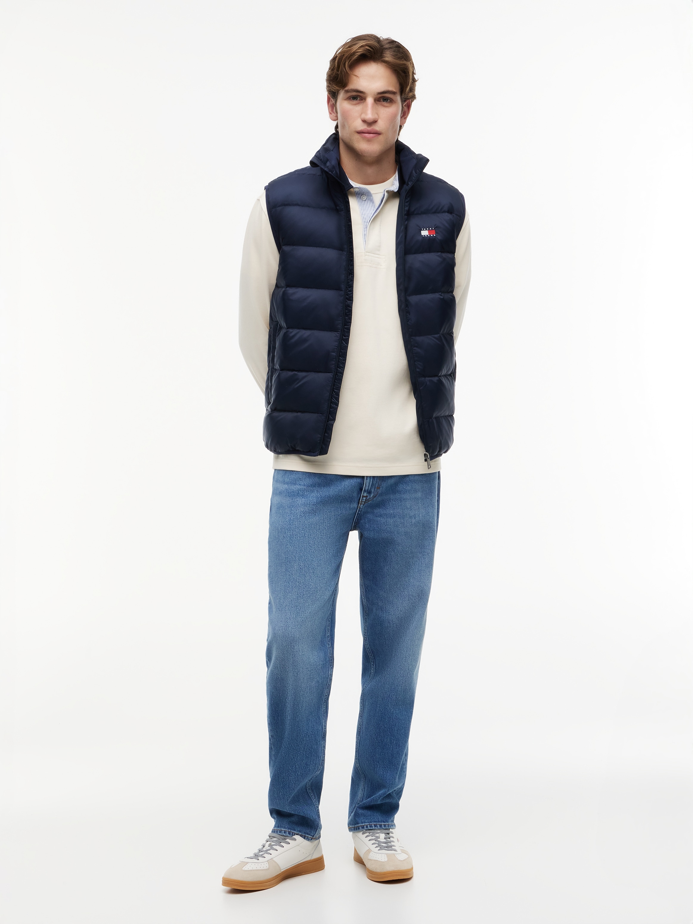 Tommy Jeans Daunenweste »TJM LIGHT DOWN PACKABLE VEST« Regular fit mit Stehkragen