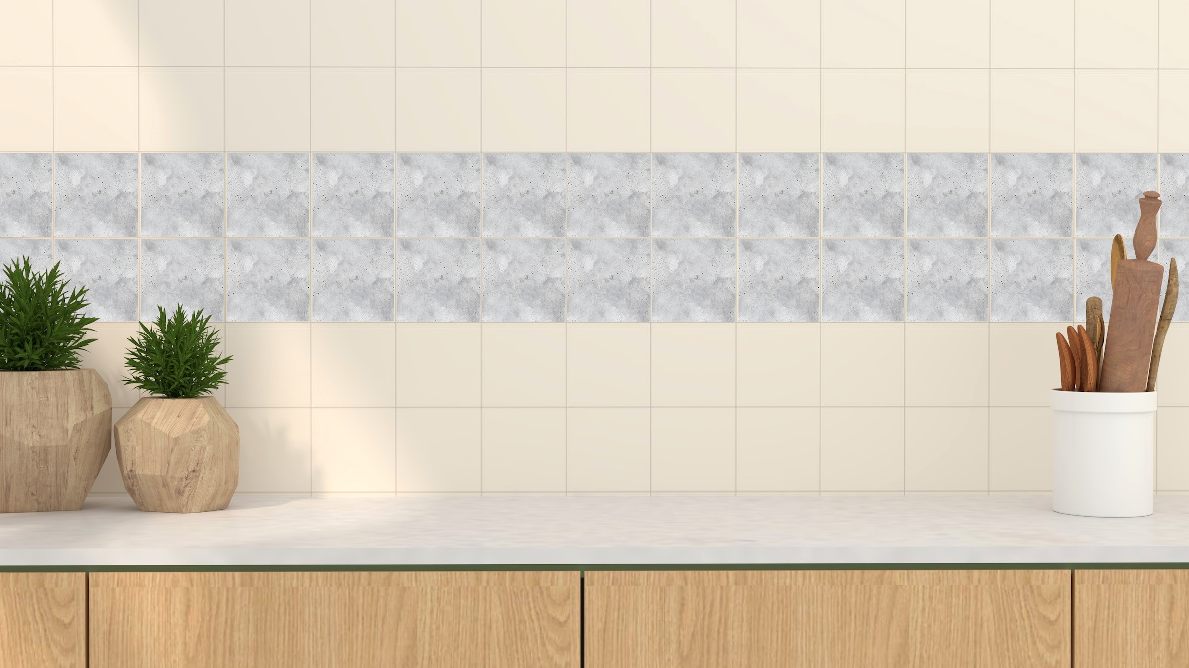 queence Fliesenaufkleber »Grau« Stickerfliesen, selbstklebend, Sticker, 12er Set