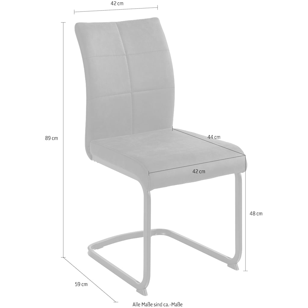 HELA Freischwinger »Pia«, (Set), Microfaser