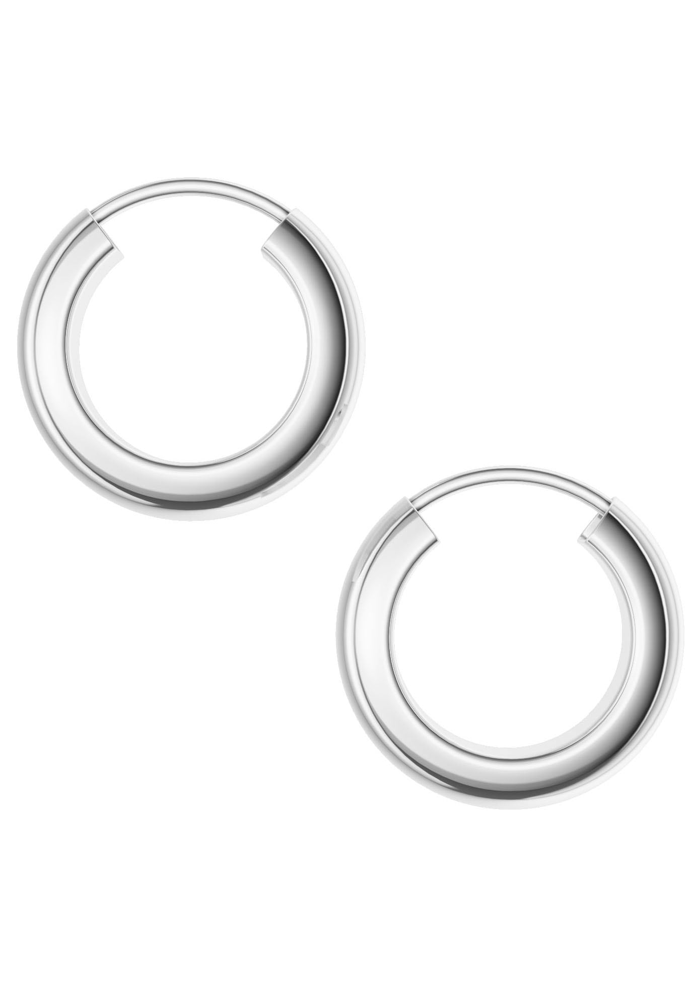 Firetti Paar Creolen »Schmuck Geschenk Silber 925 Ohrringe 3,9 mm breit« Made in Germany