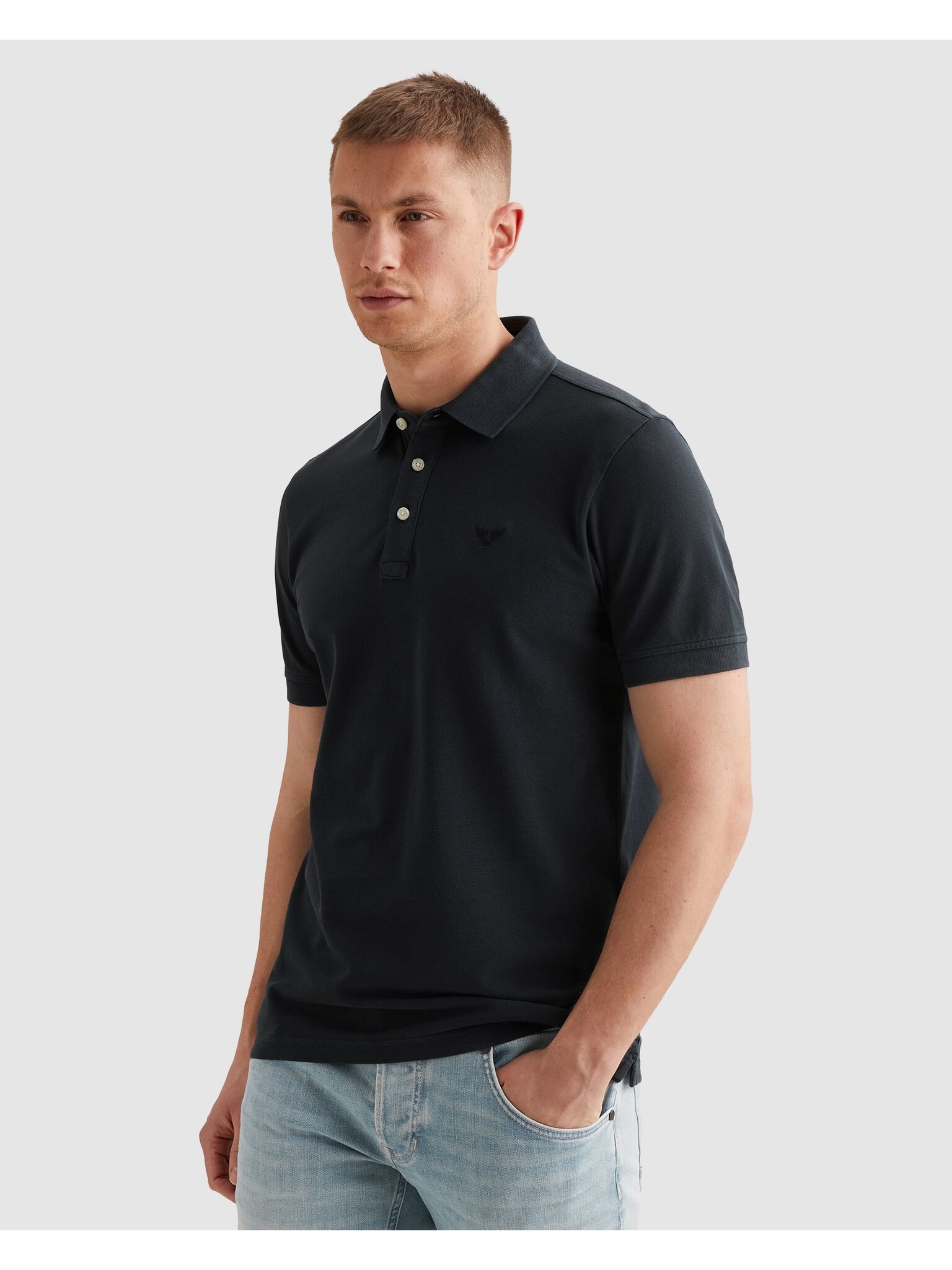 PME LEGEND Poloshirt mit Logo-Stickerei