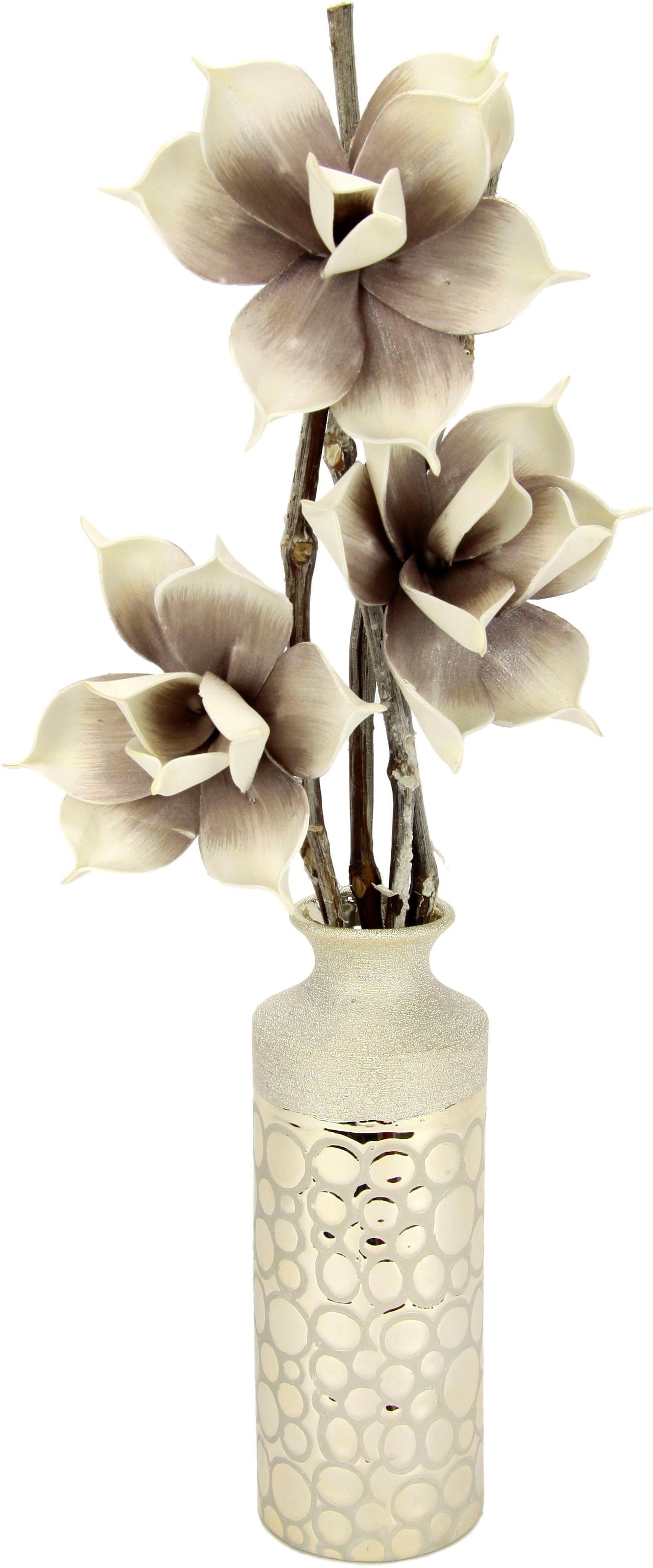 I.GE.A. Kunstblume »Soft-Rosenbund«, in Vase auf Raten bestellen