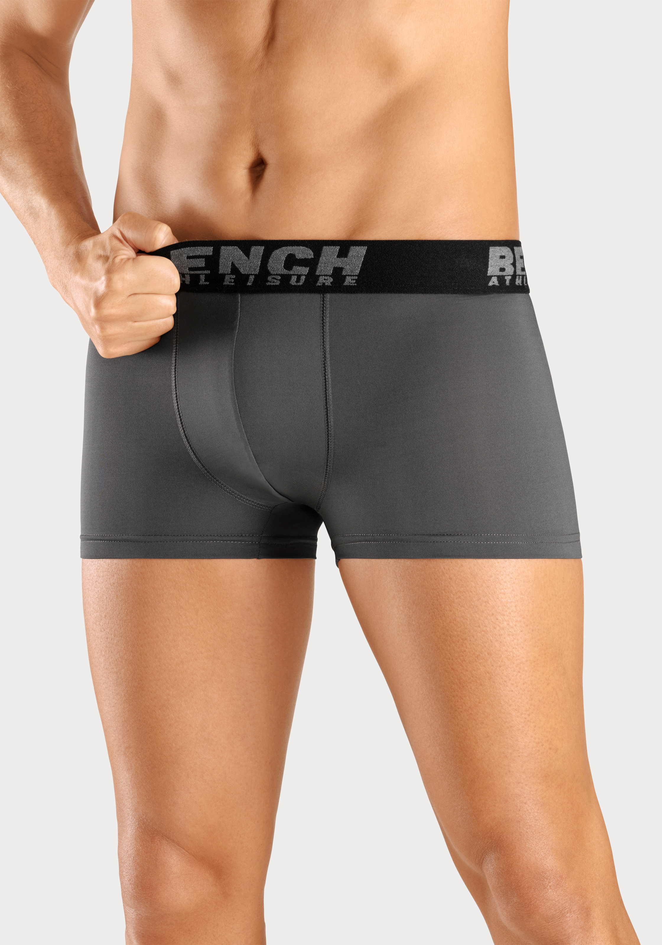 Bench. Funktionsboxer »Boxershorts für Herren«, (Packung, 2 St.), Unterhosen mit sportiver Optik aus Microfaser-Qualität
