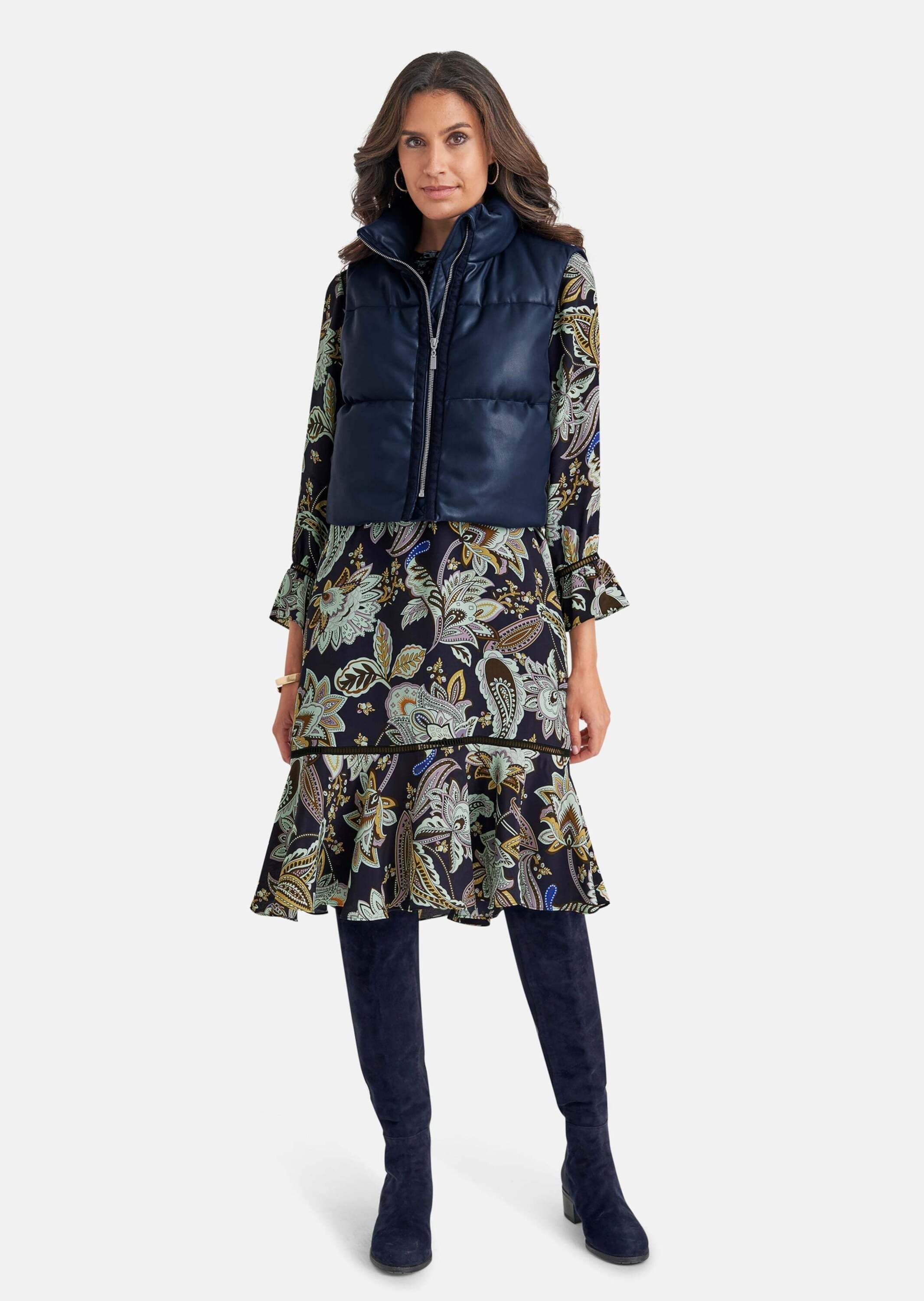 MADELEINE Kurzweste »Weste Kurze Steppweste in Lederoptik«