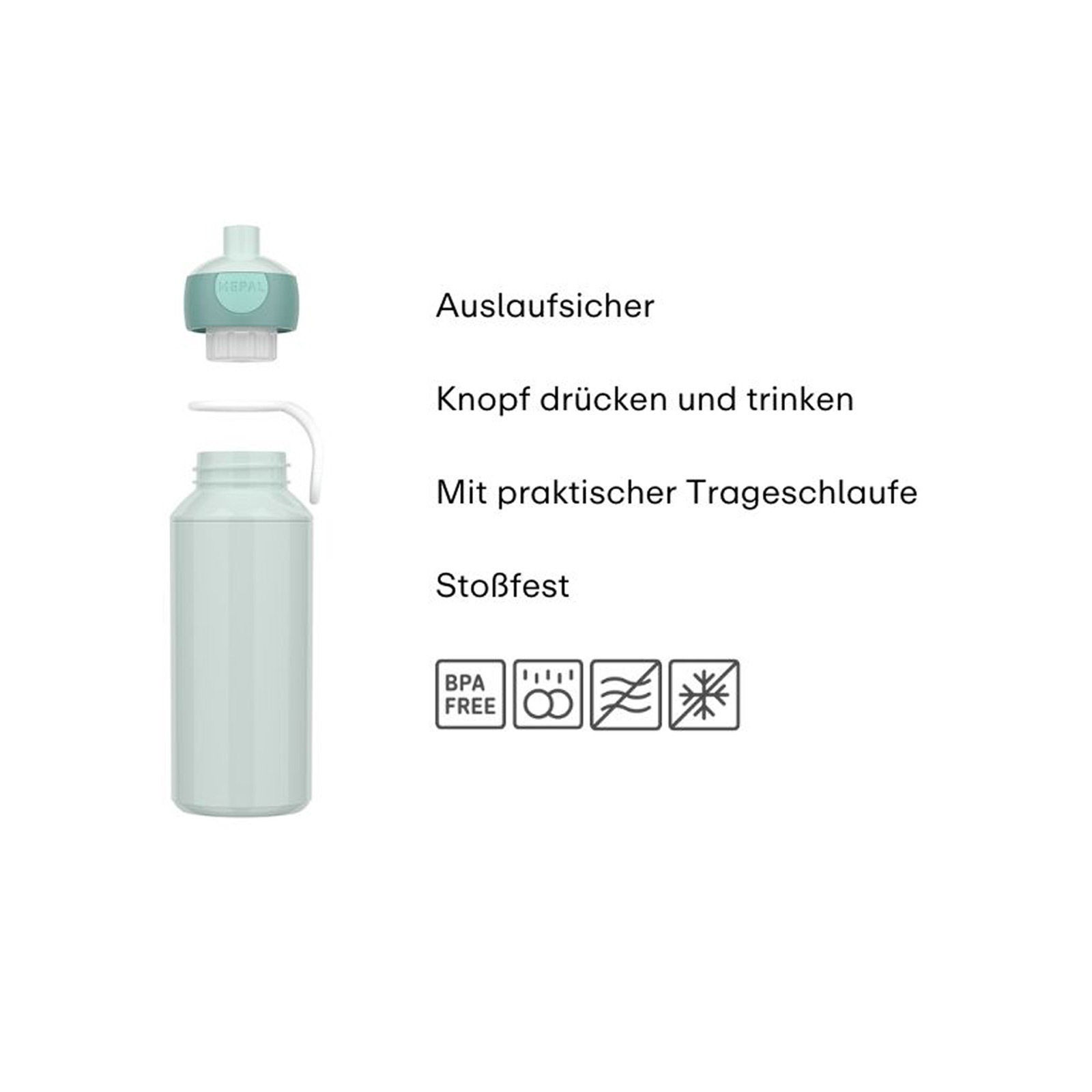 Mepal Trinkflasche »Pop-Up Trinkflasche Campus Switch 400 ml«