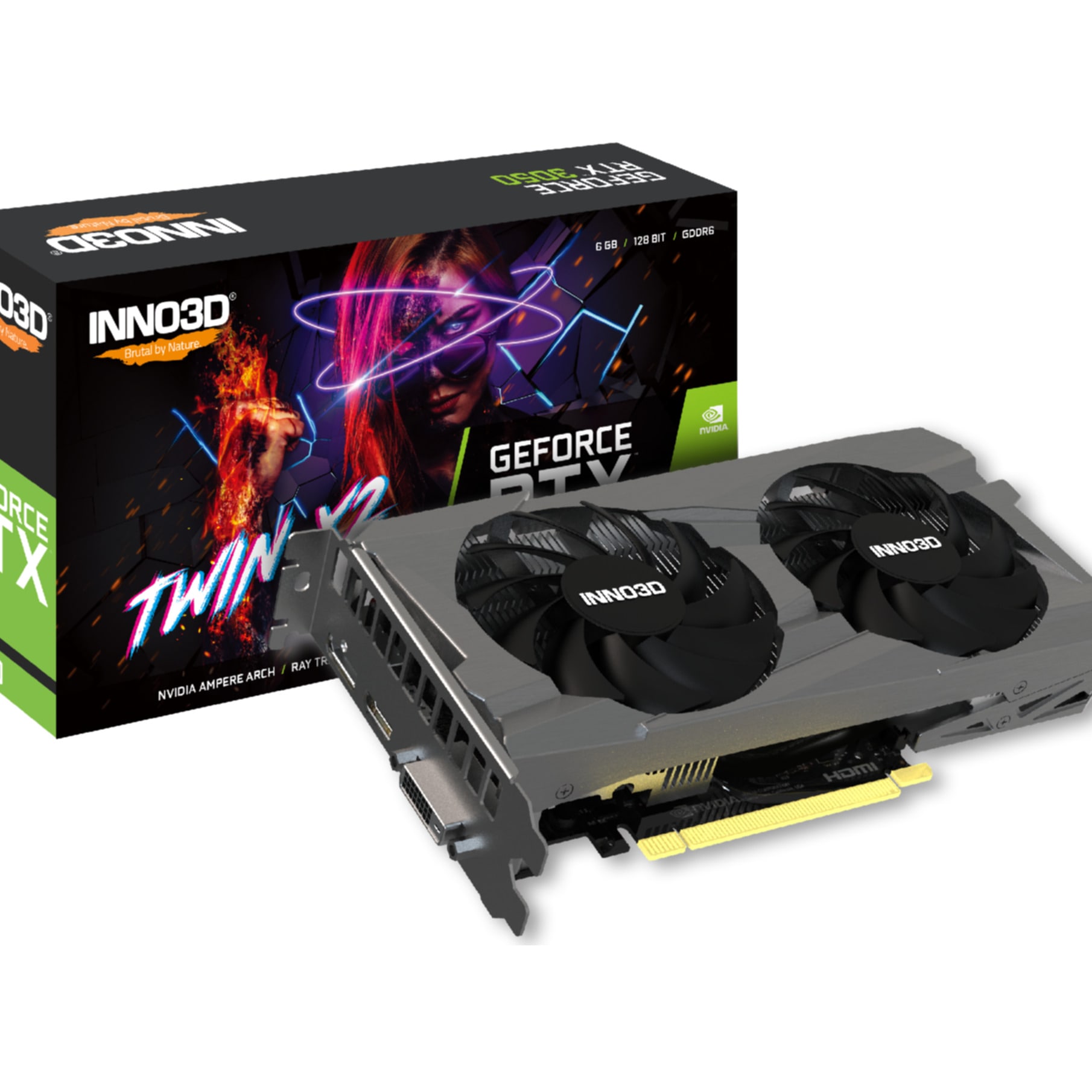 Inno3D Grafikkarte "GeForce RTX 3050 TWIN X2 OC"