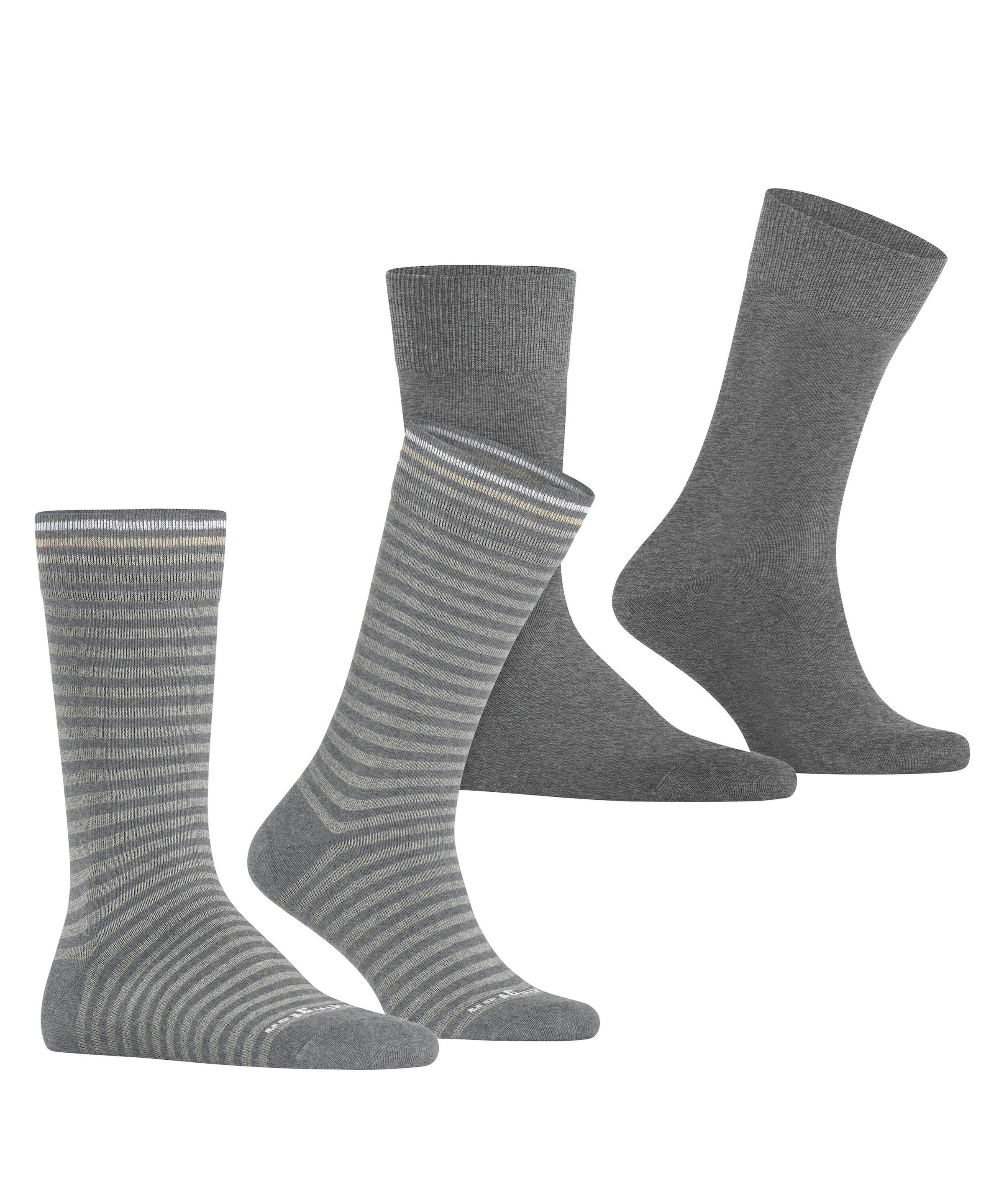 Burlington Socken »Everyday Stripe« 2 Paar,  Einheitsgröße 40-46, gestreift und unifarben