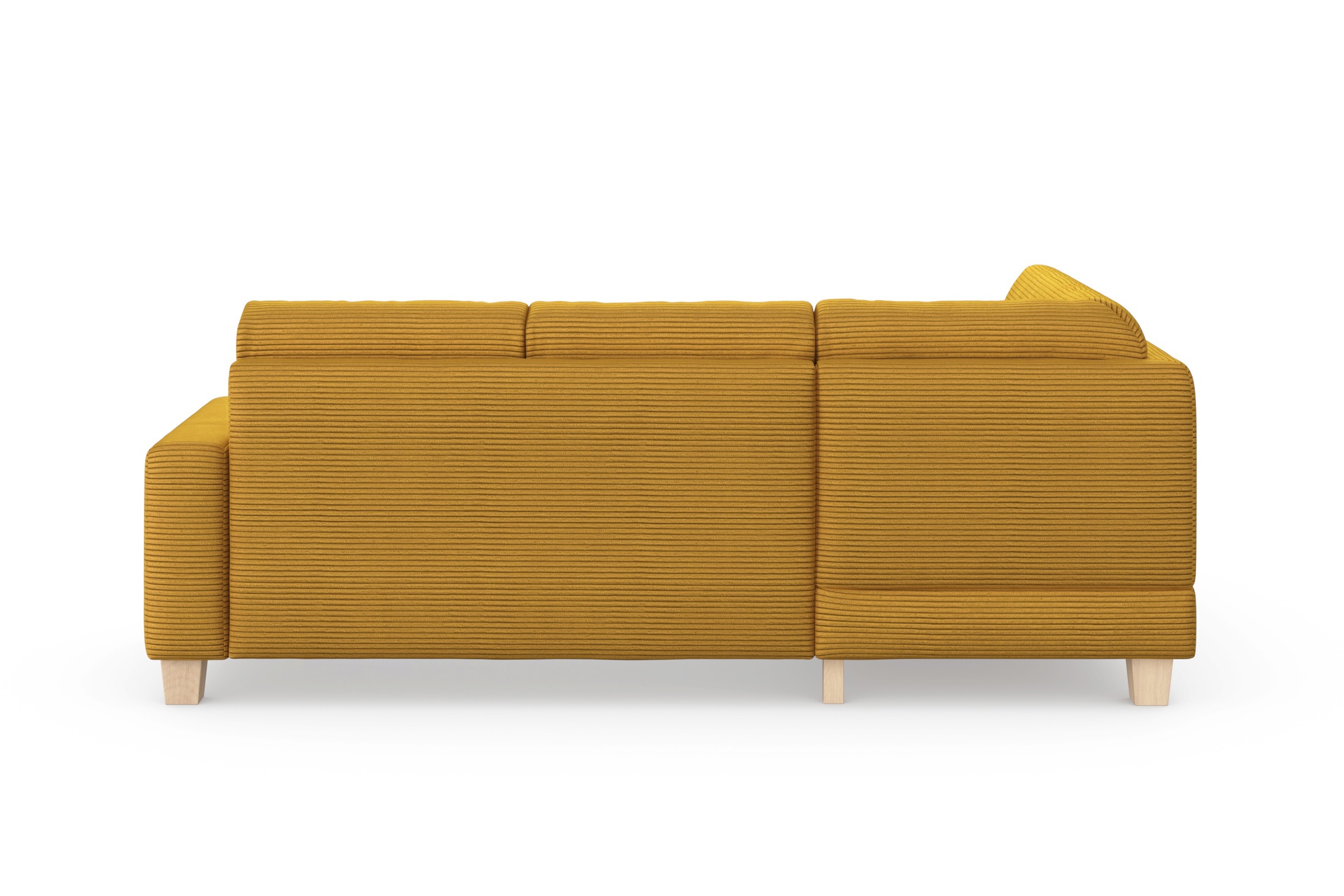 Home affaire Ecksofa »Summer L-Form«, mit Ottomane, wahlweise mit Bettfunktion und Bettkasten, Cord-Bezug