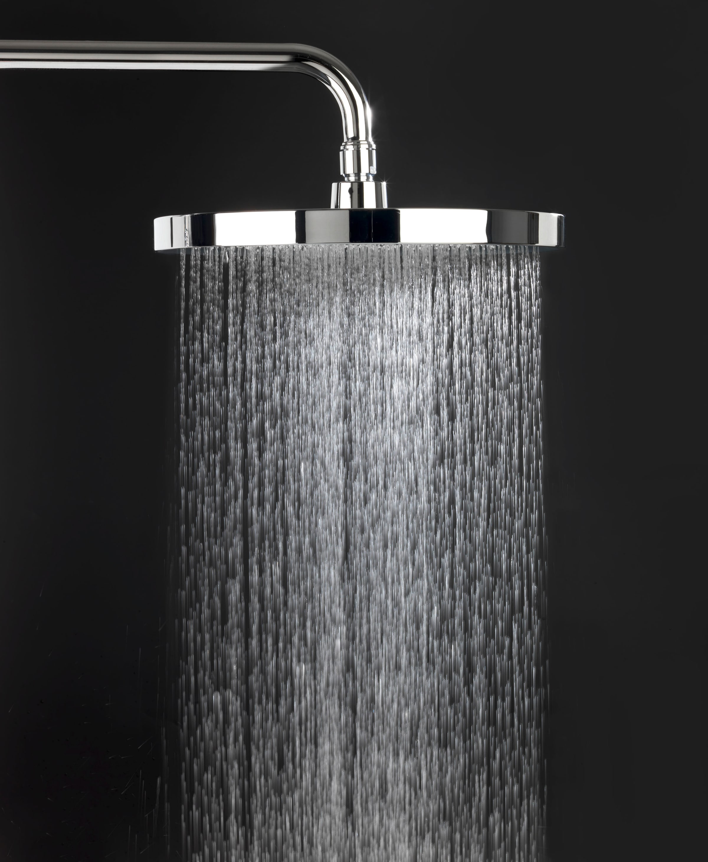 WENKO Kopfbrause »Softwater«, (1 tlg.), Chrom/Schwarz, Ø 26 cm