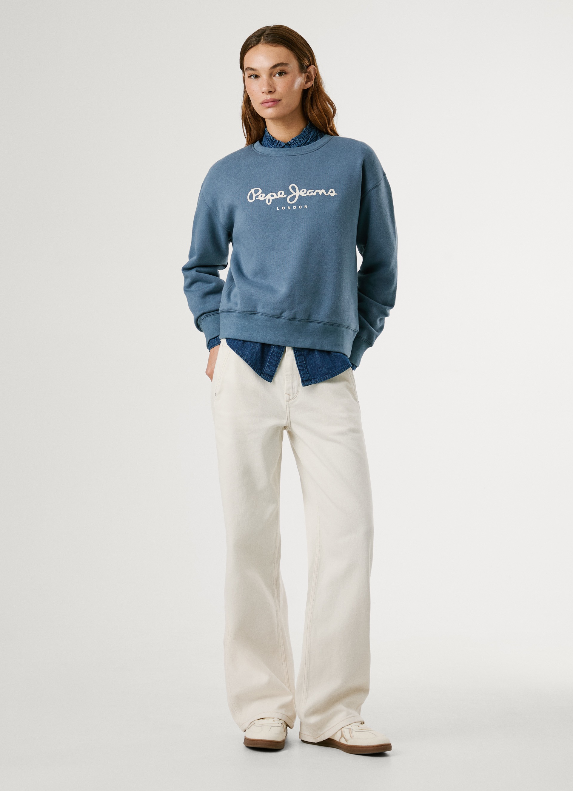 Pepe Jeans Sweatshirt »BADDY«, mit Rundhalsausschnitt
