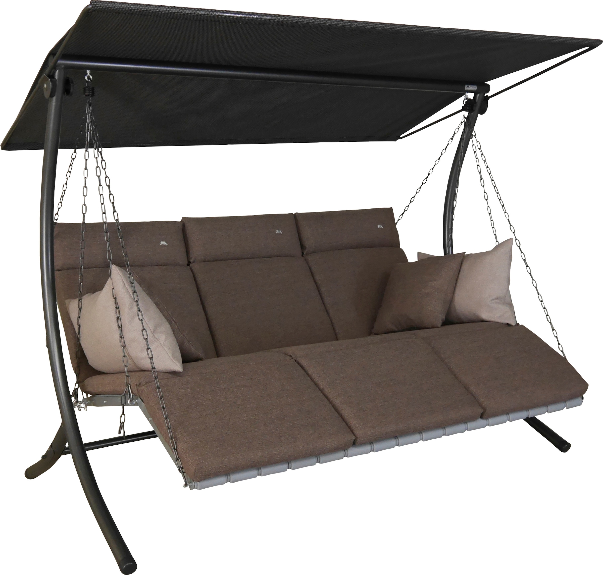 Angerer Freizeitmöbel Hollywoodschaukel »Luxus Smart olive«, BxTxH: 210x145x160 cm
