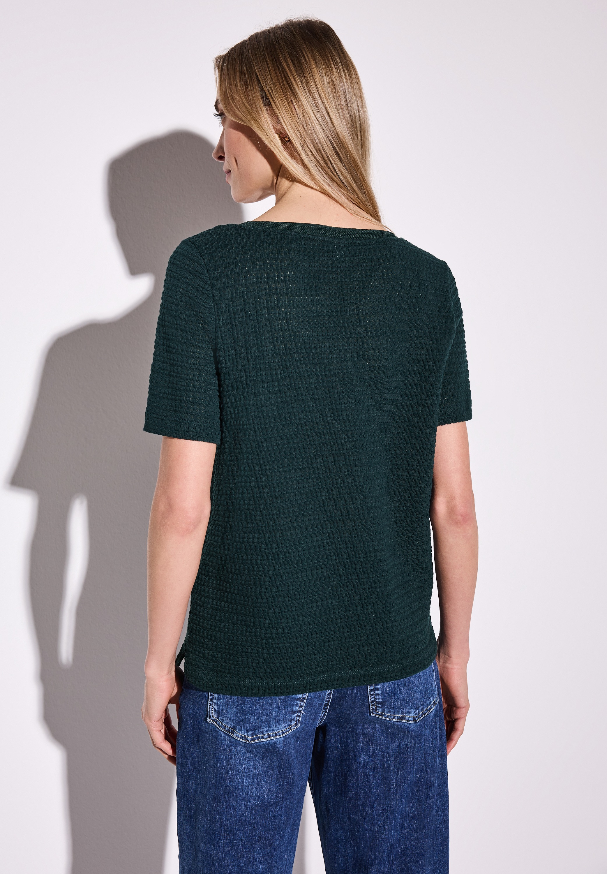 STREET ONE T-Shirt, mit Strukturmuster