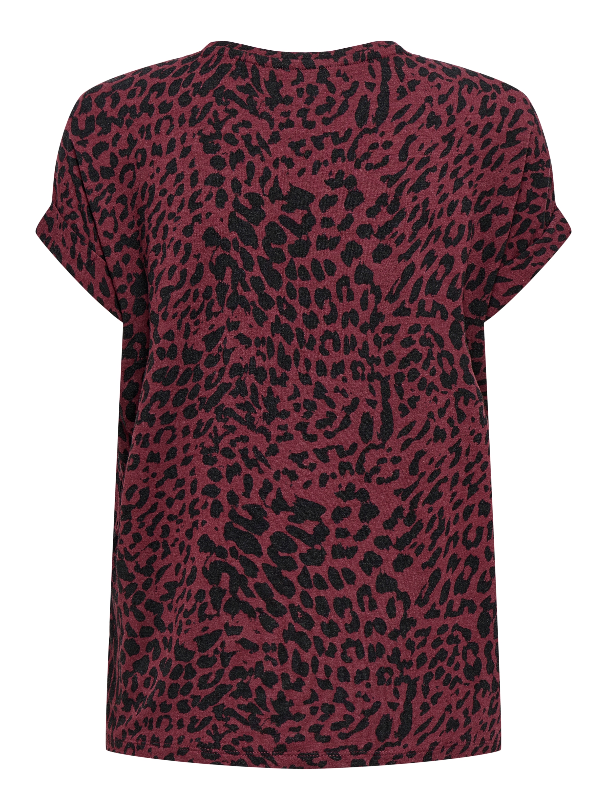 ONLY Kurzarmshirt »ONLMOSTER – Shirt mit Animal-Print und lockerem Schnitt« animal-print, modisch, loose fit, Viskosemischung, Rundhals