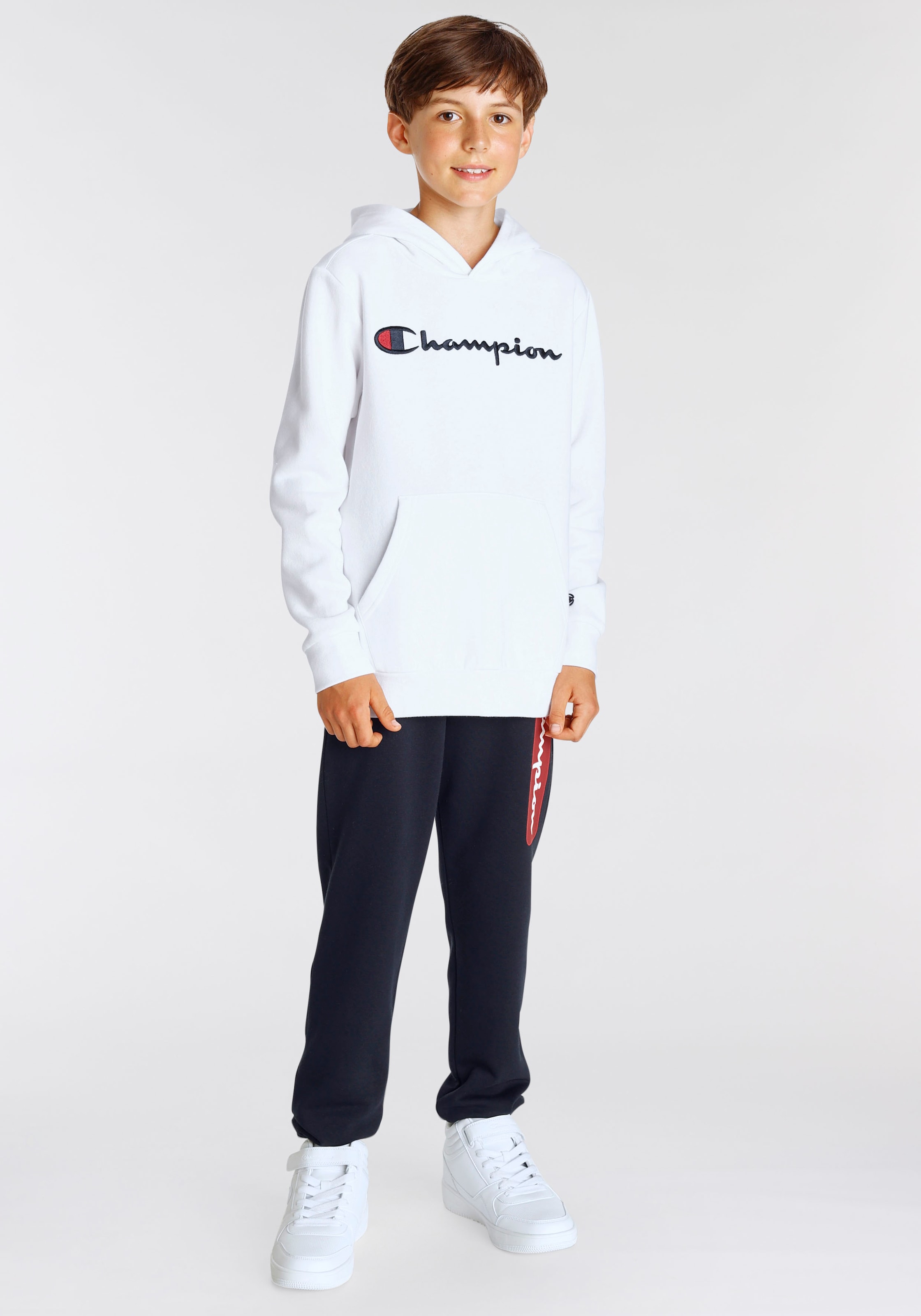 Champion Sweatshirt »Classic Hooded - Sweatshirt Kinder« Logo large für ♕ bei
