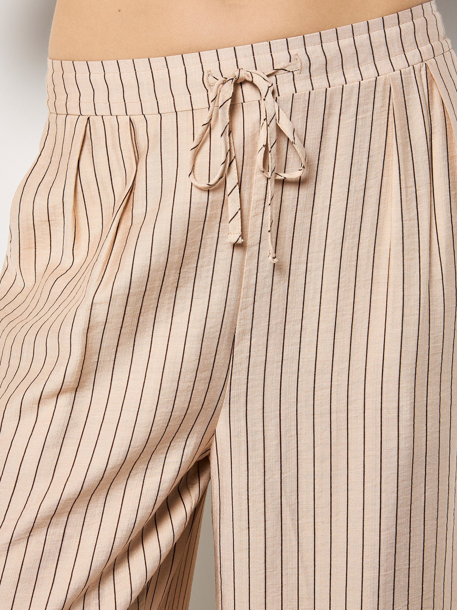 Apricot Palazzohose »Nadelstreifen-Hose«  mit weitem Bein