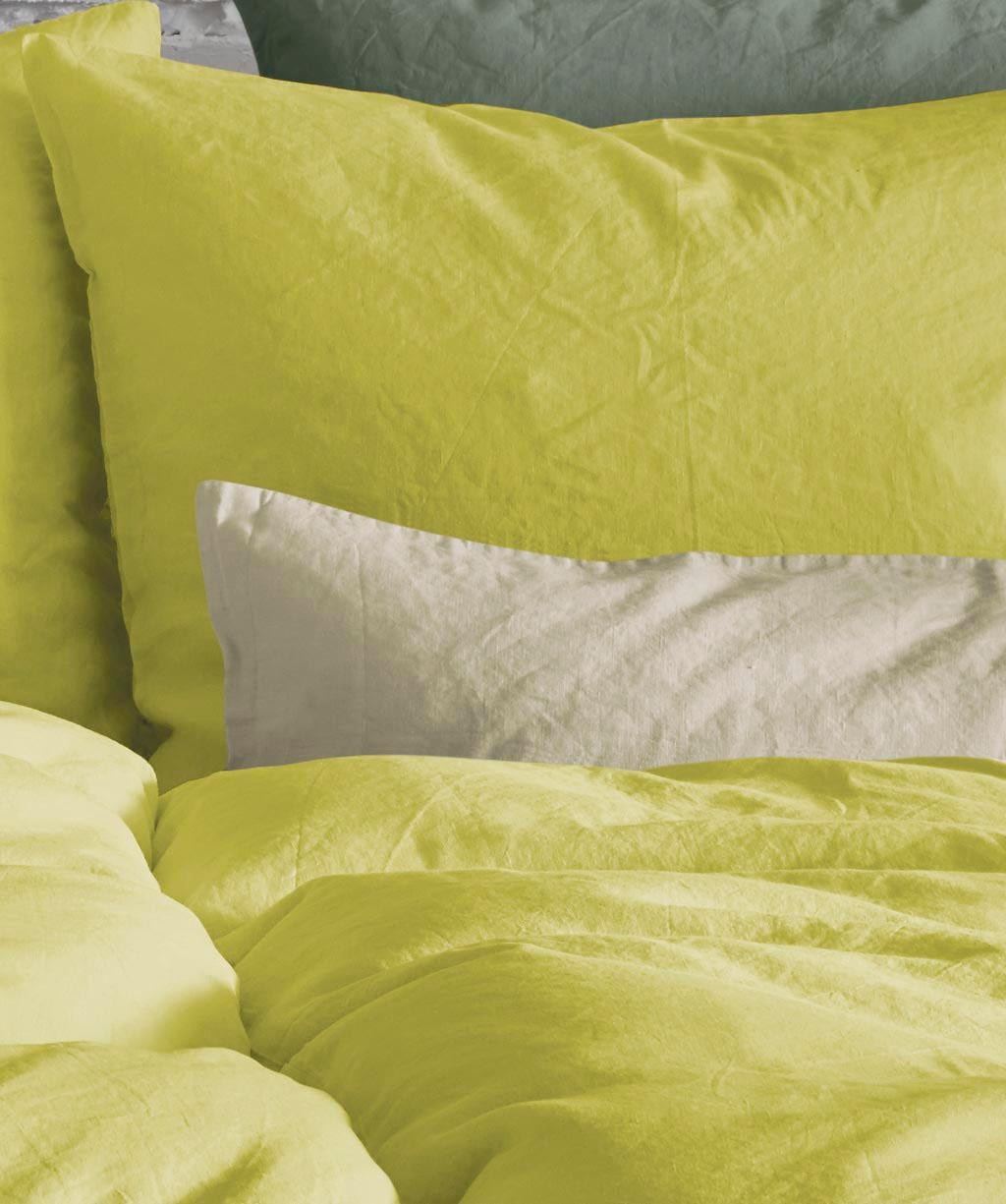 fleuresse Bettwäsche »Provence in Gr. 135x200, 155x220 oder 200x200 cm« 2 Stk. Halbleinen, 50% Baumwolle, 50% Leinen, Gr. 135x200, 155x220, 200x200cm