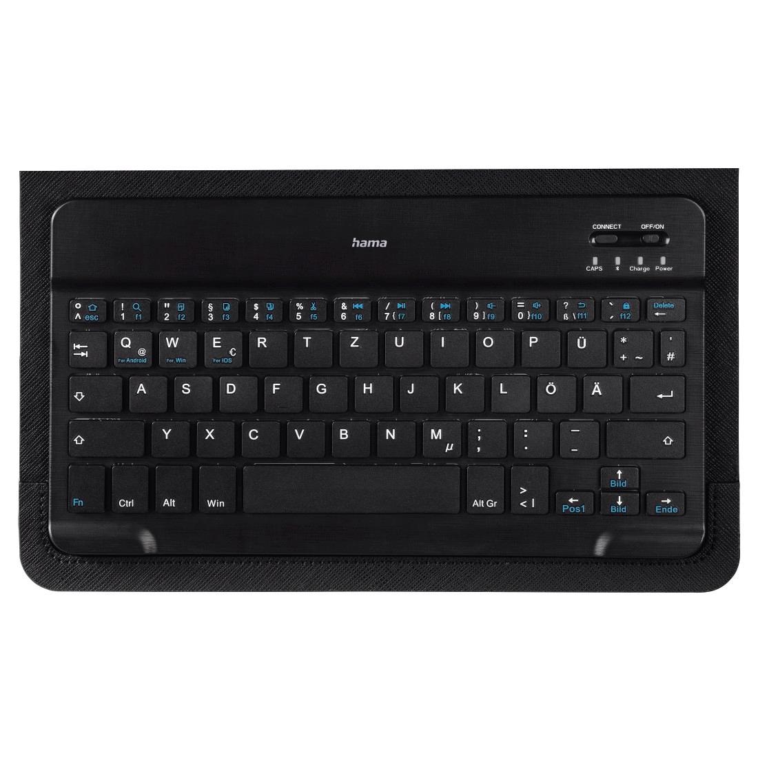 Hama Wireless-Tastatur »Bluetooth® Tastatur mit Tablet Tasche, universal 7" bis 11", schwarz«, (Schutzhülle-Funktionstasten)