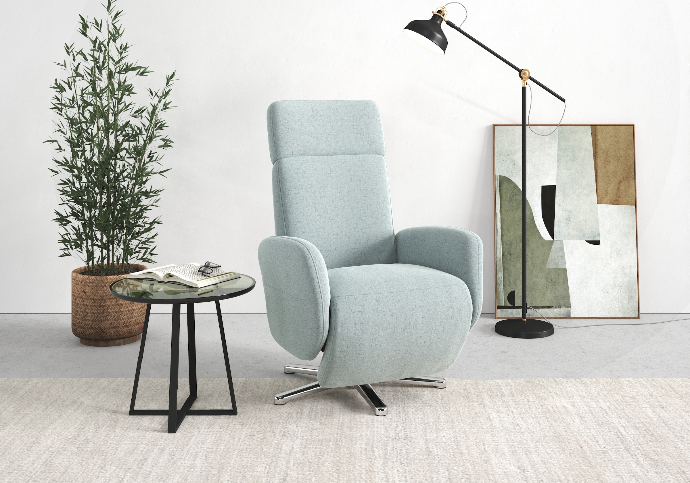 sit&more TV-Sessel "Grenoble, inkl. Kopfteilverstellung" wahlweise mit 2 Motoren, Akku & Aufstehhilfe