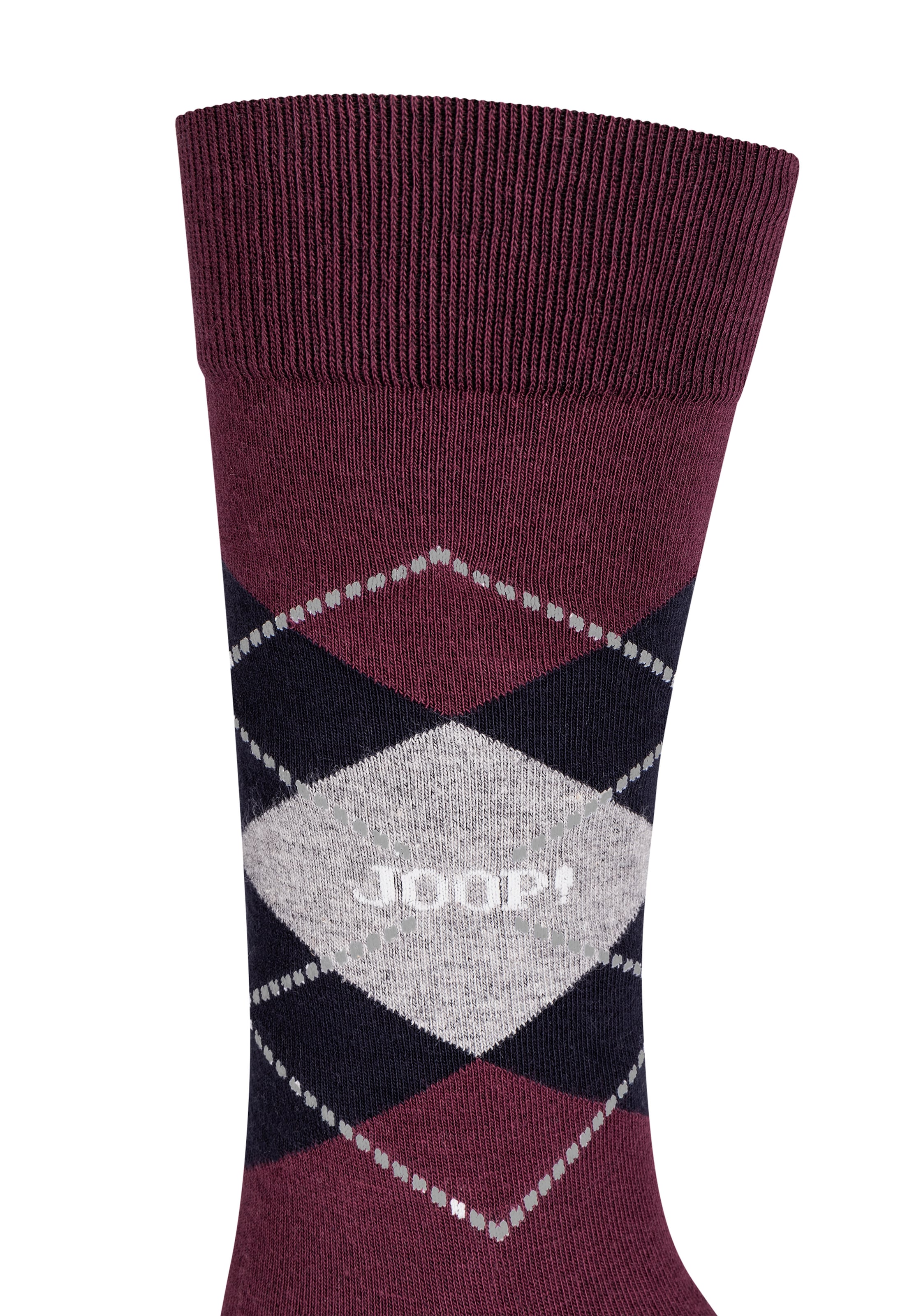 JOOP! Socken »premium essentials« 2er Pack,  Premium Qualität, verstärkte Ferse, verstärkte Zehen, Argyle Design