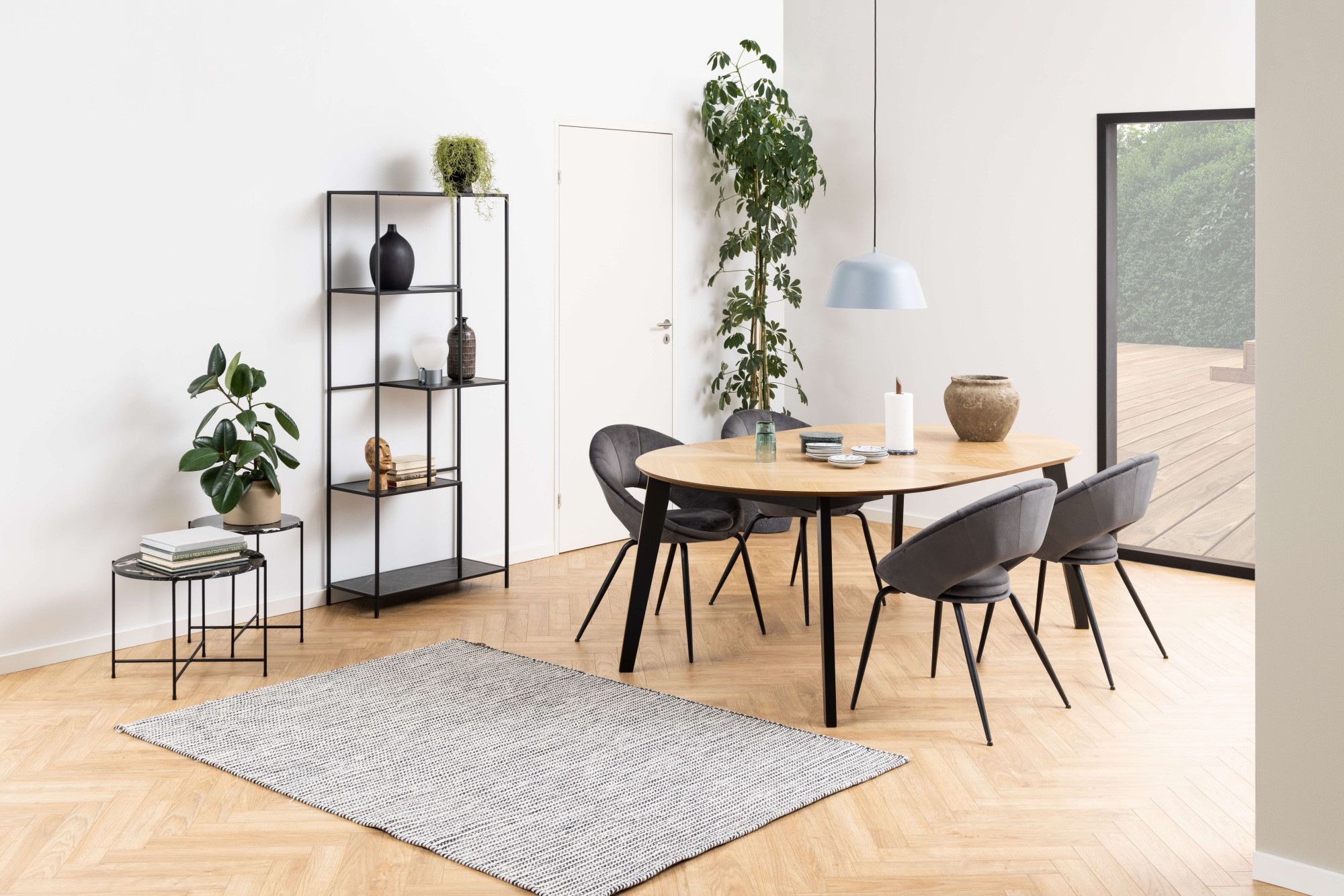 ACTONA GROUP Beistelltisch »Avila« Ecktisch, rund, Tischplatte aus Marmorstein, T: 52 cm