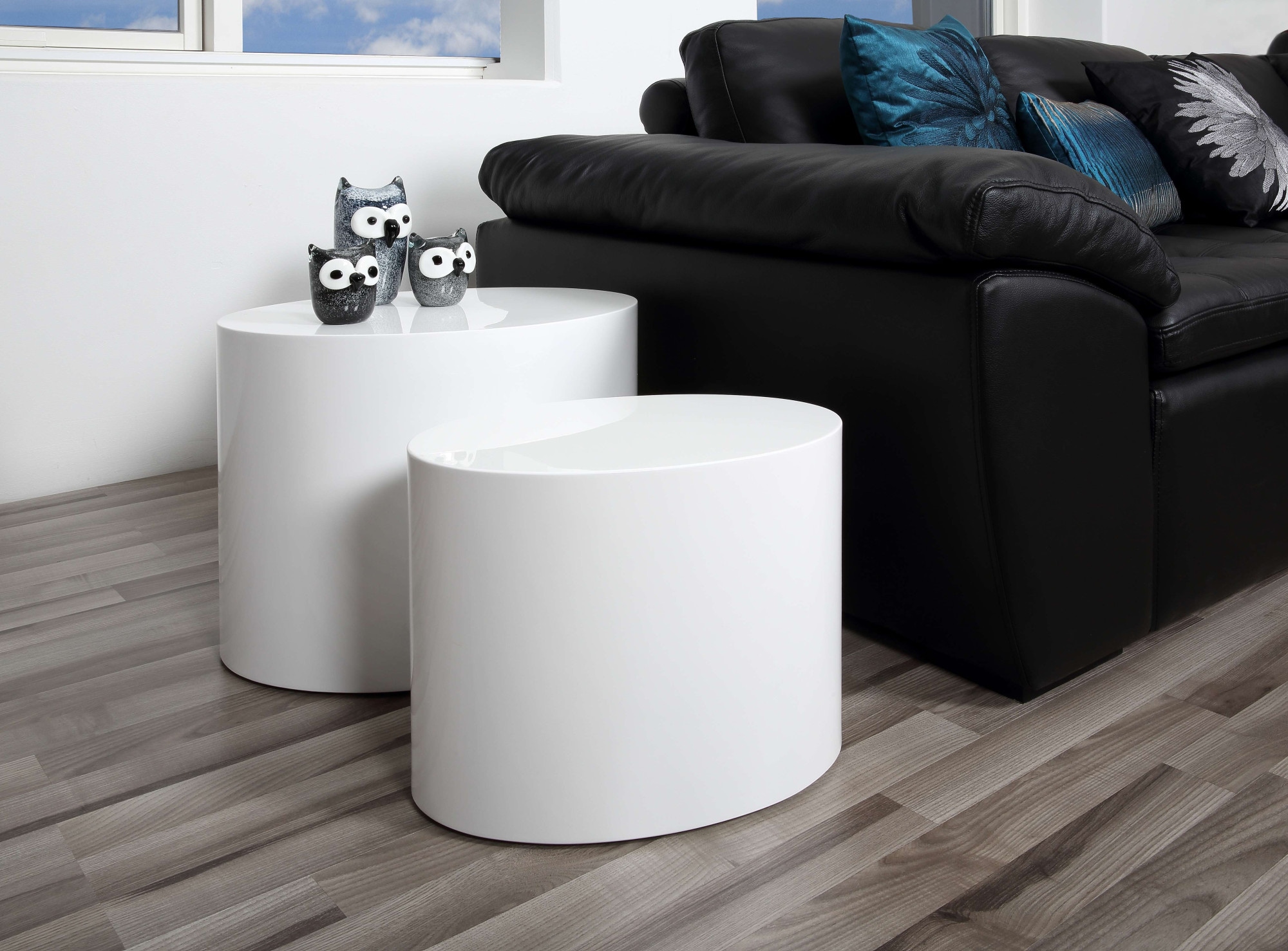 ACTONA GROUP Couchtisch »Mice Anstelltisch, Sofatisch, TOPSELLER!«, (Couchtisch, Beistelltisch), Beistelltisch, moderne ovale Form (Set, 2 st). in verschiedenen Farben