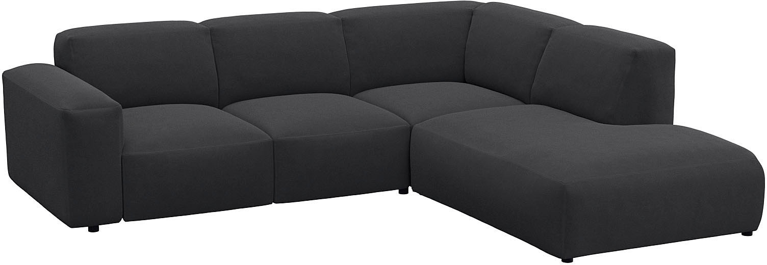 FLEXLUX Ecksofa »Lucera, super Sitzkomfort durch Kaltschaum im Sitz, L-Form«, modern & anschmiegsam, Designsofa, modernes skandinavisches Design