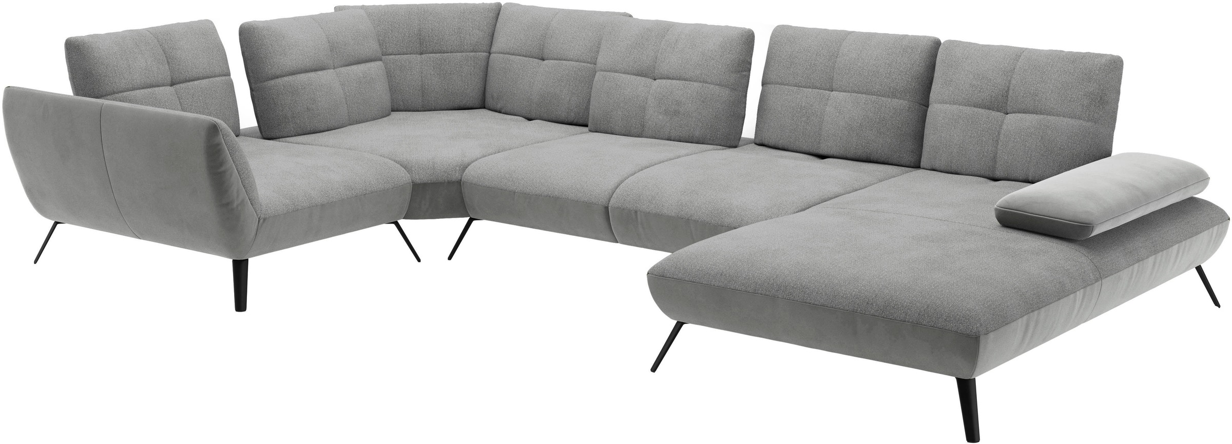 Places of Style Wohnlandschaft »Mikado U-Form«, inkl. Sitztiefenverstellung und Armteilverstellung