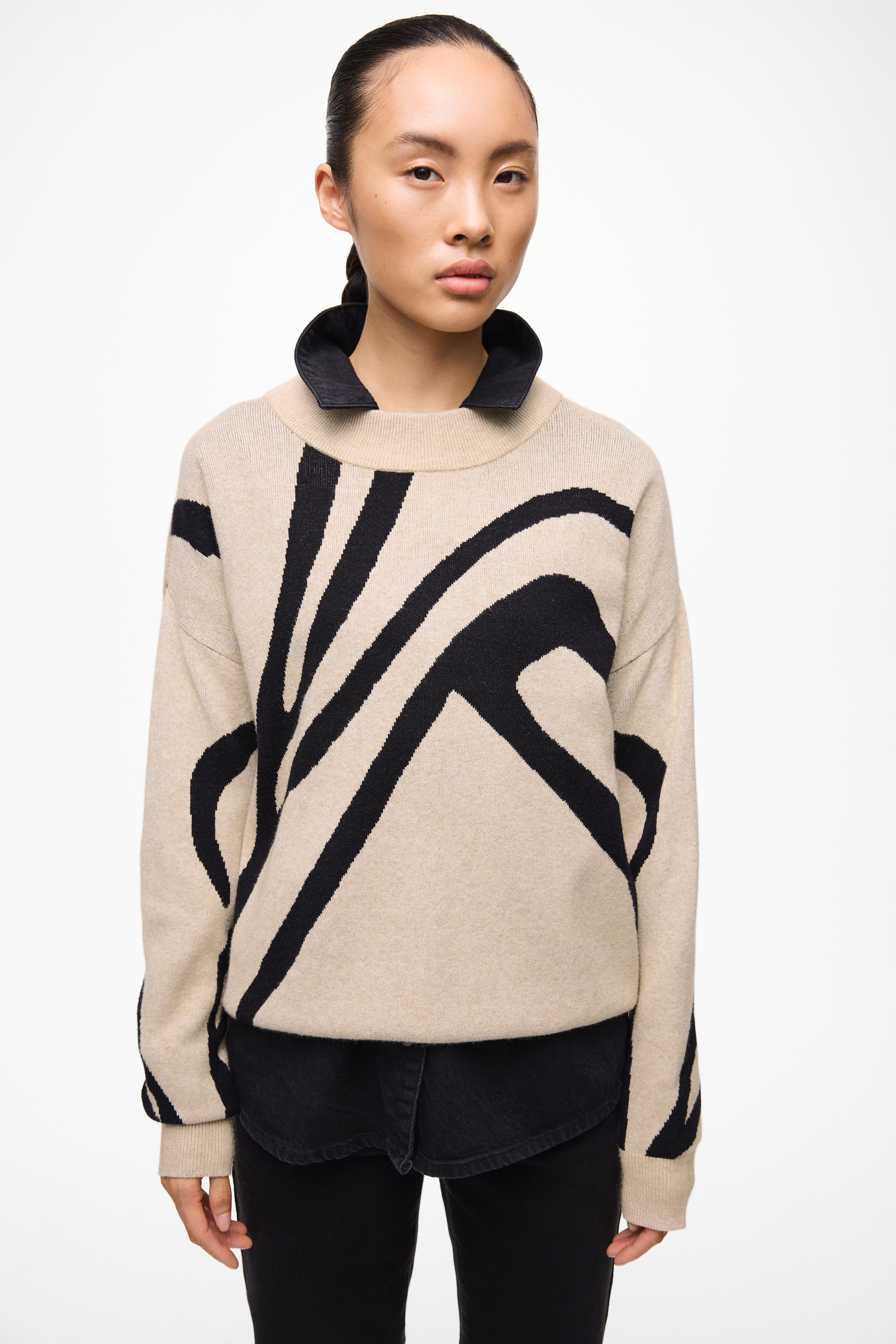 Vila Strickpullover »VITIF JACQUARD L/S KNIT TOP - NOOS«