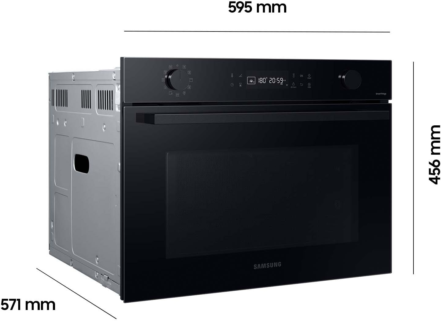 Samsung Backofen mit Mikrowelle NQ7500B »NQ5B4553FBK/U1« Dampfreinigung - Backofen mit Wasserdampf ganz ohne Chemie und WiFi