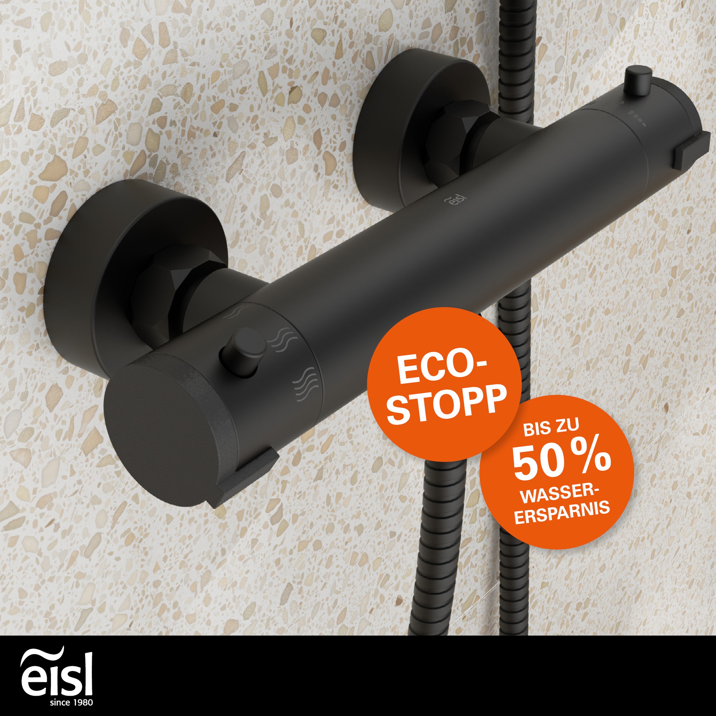 Eisl Duscharmatur »CLAUDIO«, mit Thermostat, Mischbatterie Dusche, Duschthermostat