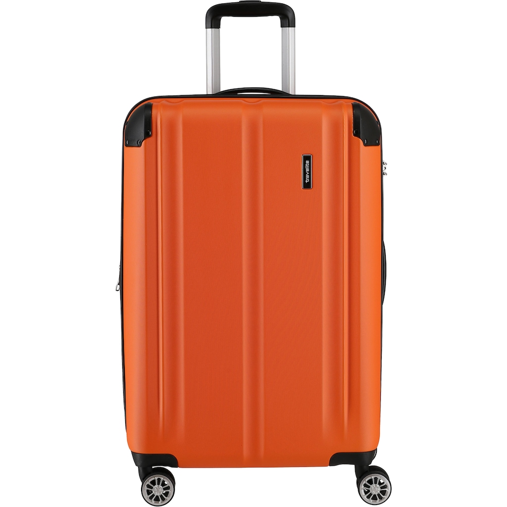 travelite Trolleyset »City, orange«, (3 tlg.)