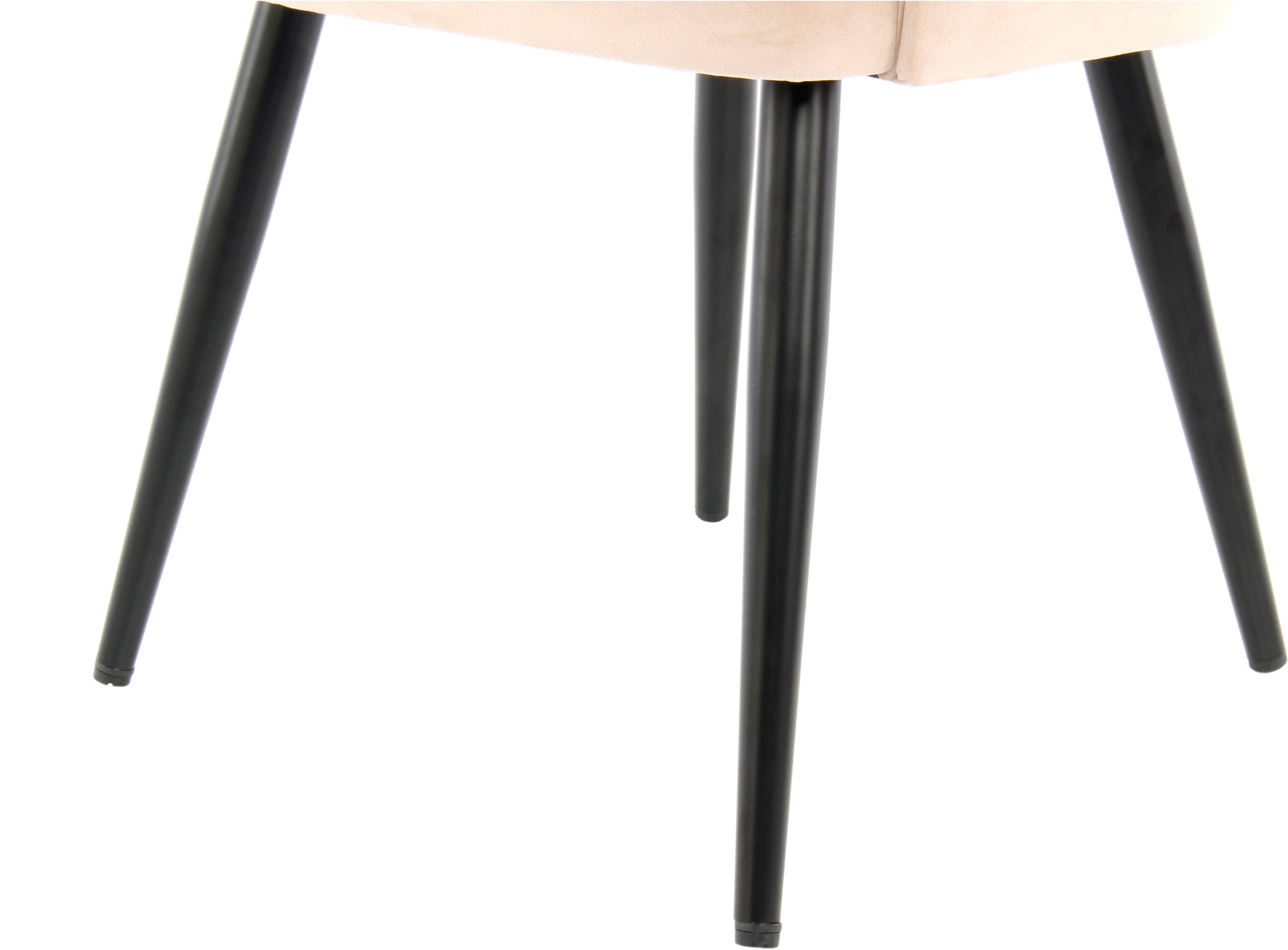Kayoom Stuhl »Joris 110 2er-Set, einfarbiges Design,mit Retro-Charakter«, (Set), 2 St., mit Armlehne, bequem, Halbmond-Öffnung in der Rückenlehne