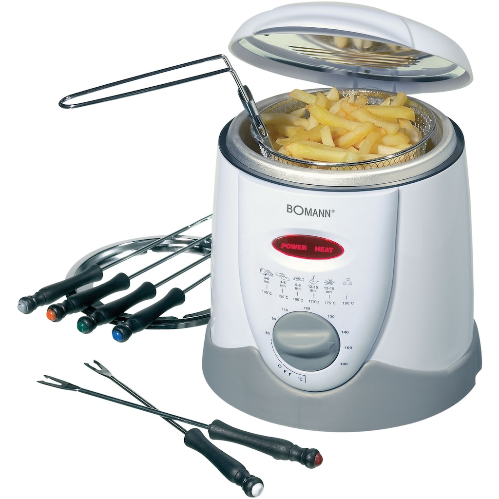 BOMANN Fondue »FFR 1290 CB weiß 1L 900W«