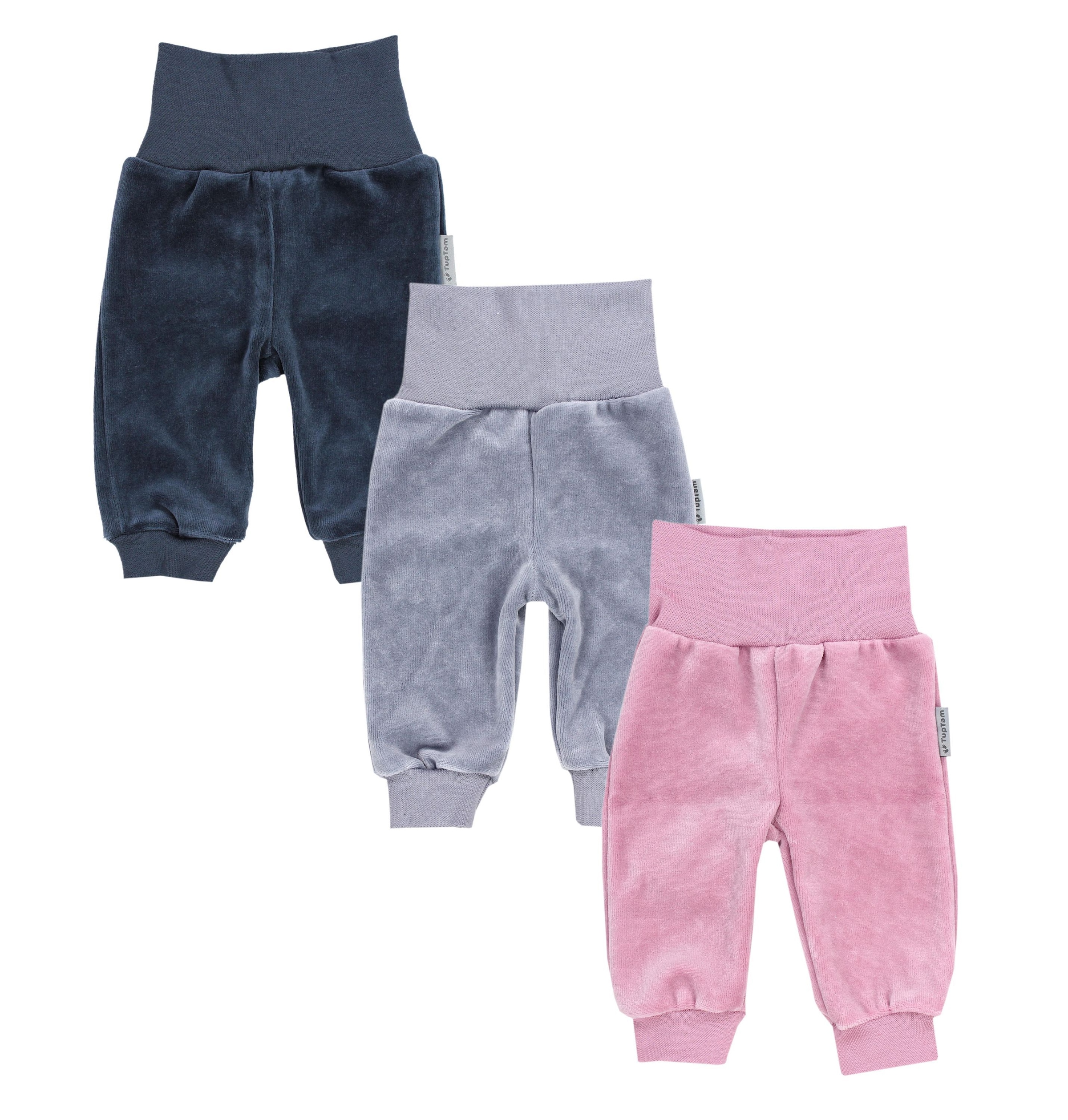 TupTam Jogginghose »Hose Baby Mädchen Nicki Hose 3er Pack«