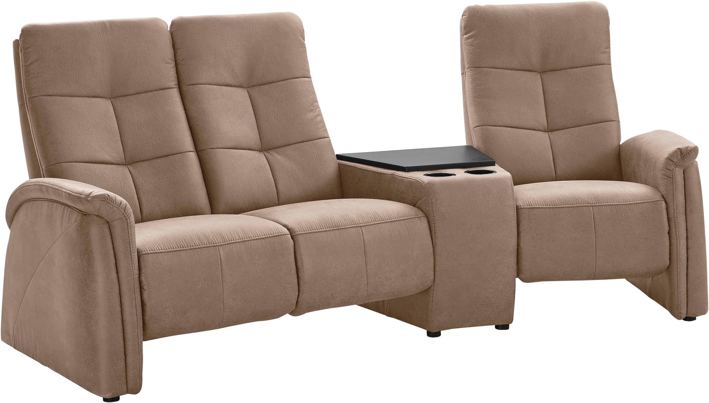 exxpo - sofa fashion 3-Sitzer »Tivoli, Kinosofa mit Relaxfunktion, mit Ablagetisch und Stauraum«, bequem und komfortabel, hohe Rückenlehne