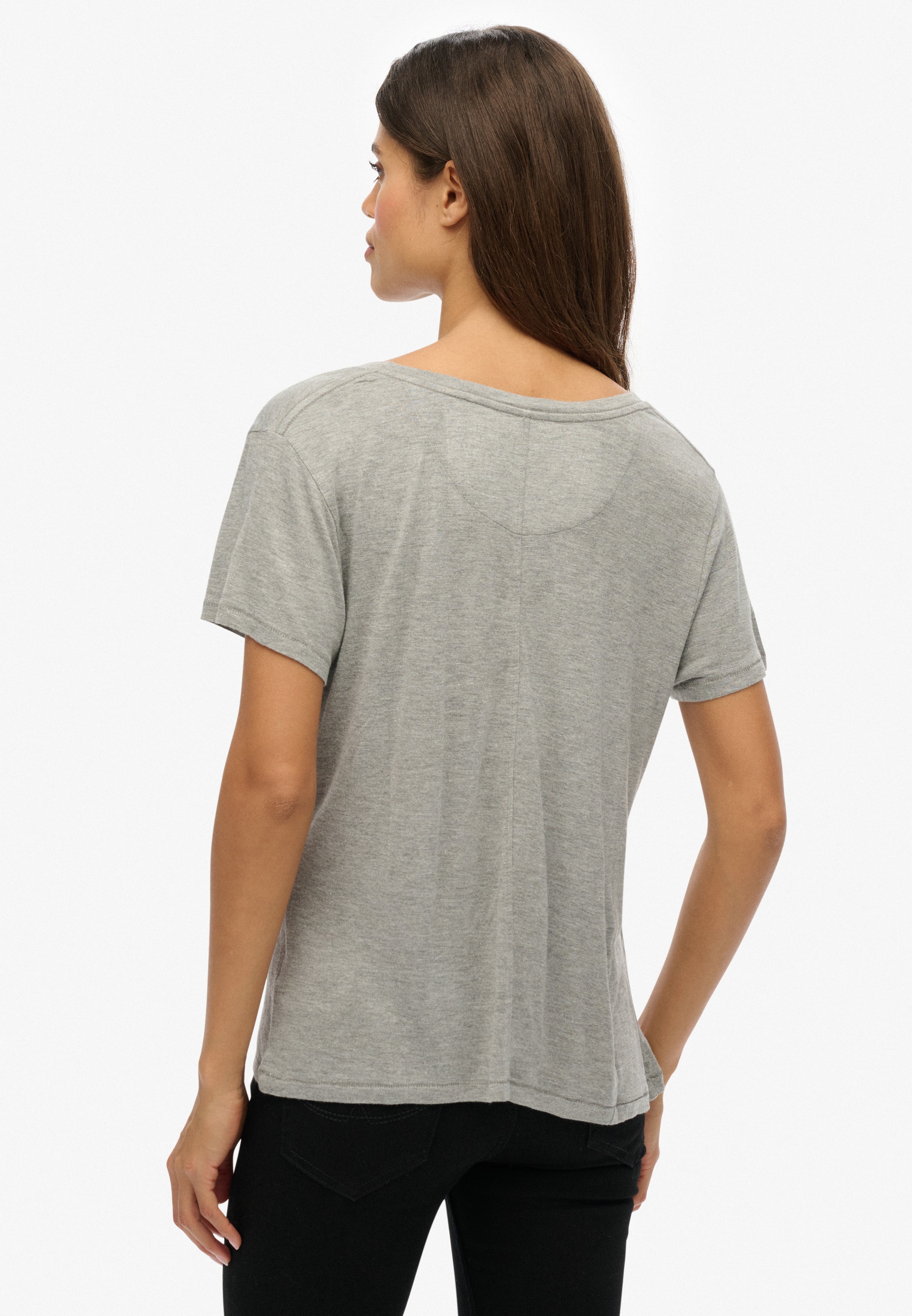 Superdry T-Shirt »STUDIOS SLUB EMB VEE TEE«