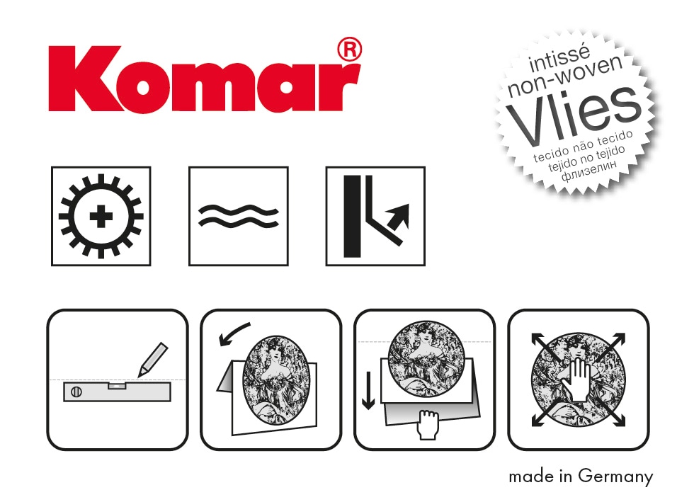 Komar Fototapete »Vlies selbstklebend - Louloudi - Größe 125 x 125 cm«, bedruckt, Wohnzimmer, Schlafzimmer