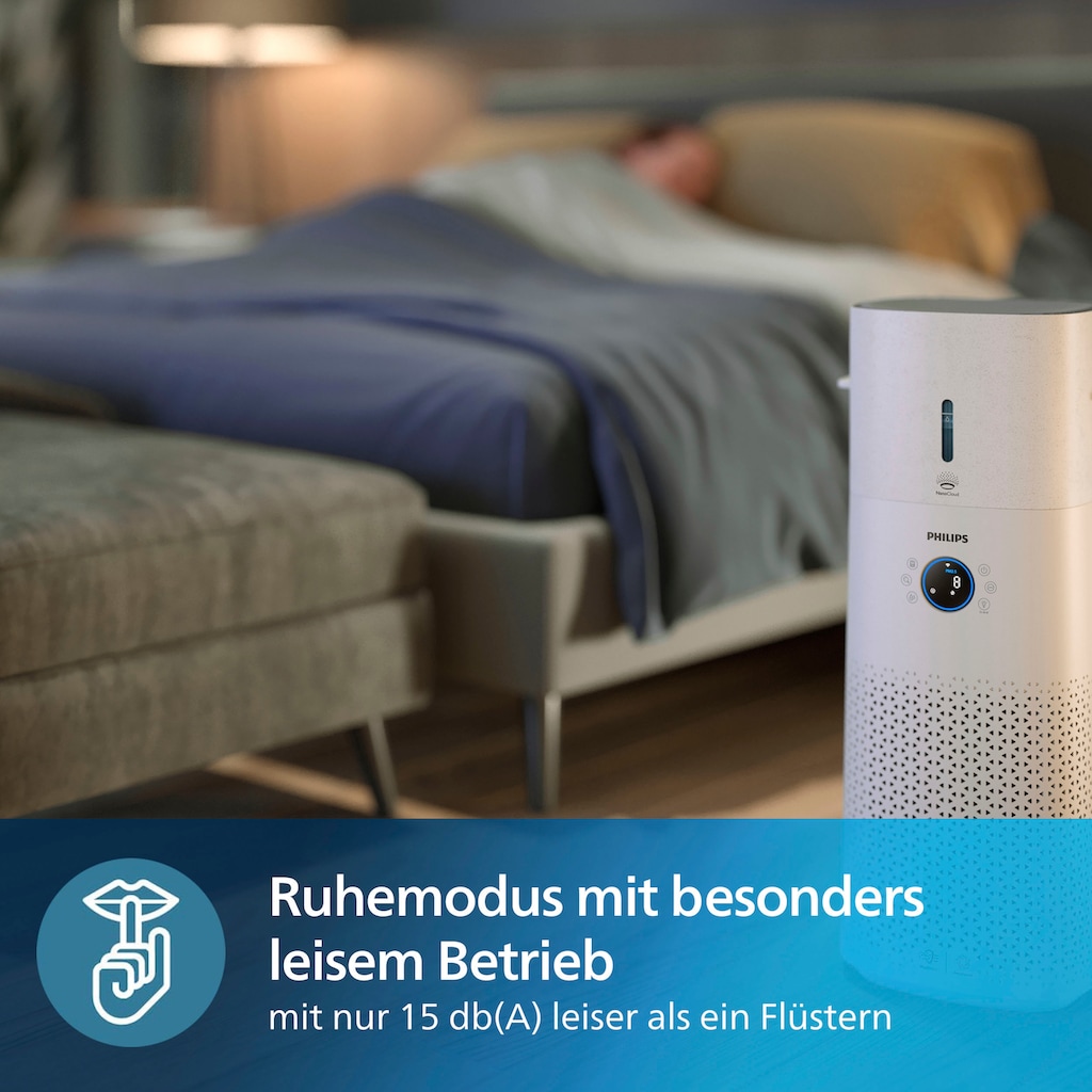 Philips Kombigerät Luftbefeuchter und -reiniger »AC3737/10 3000 Series«, für 131 m² Räume