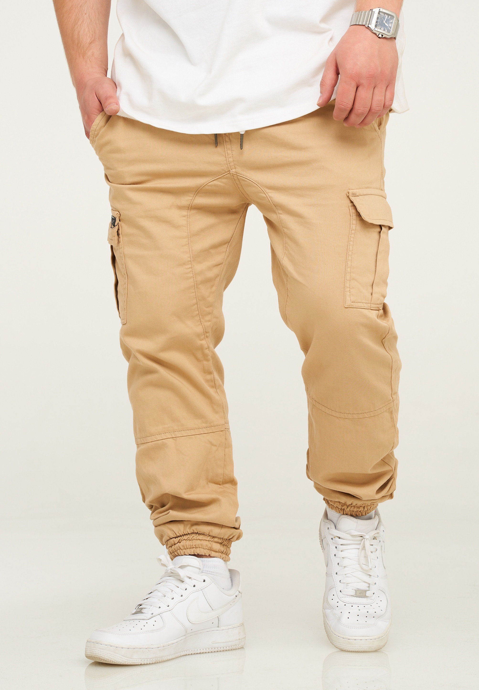 SOULSTAR Cargohose »Freizeithose Jogger-Hose mit elastischem Bund Stoffhose für Herren«