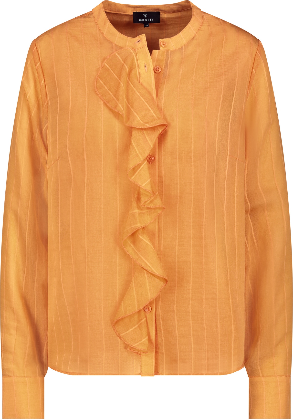 Monari Langarmbluse »Streifen + Volants« Regular fit mit Volants