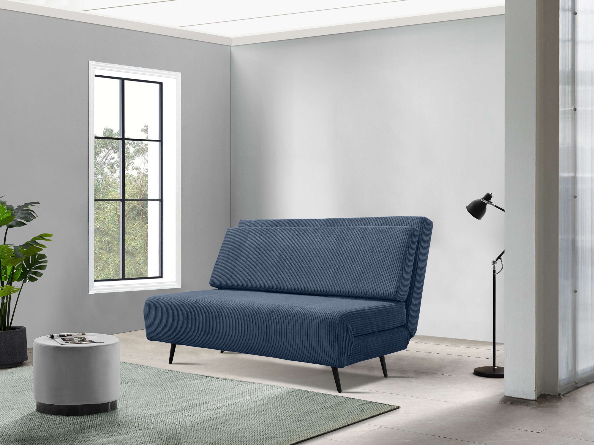 andas Schlafsofa »Linnea«, Daybed mit aufklappbarer Liegefläche, in Webstoff, Veloursstoff, Cord