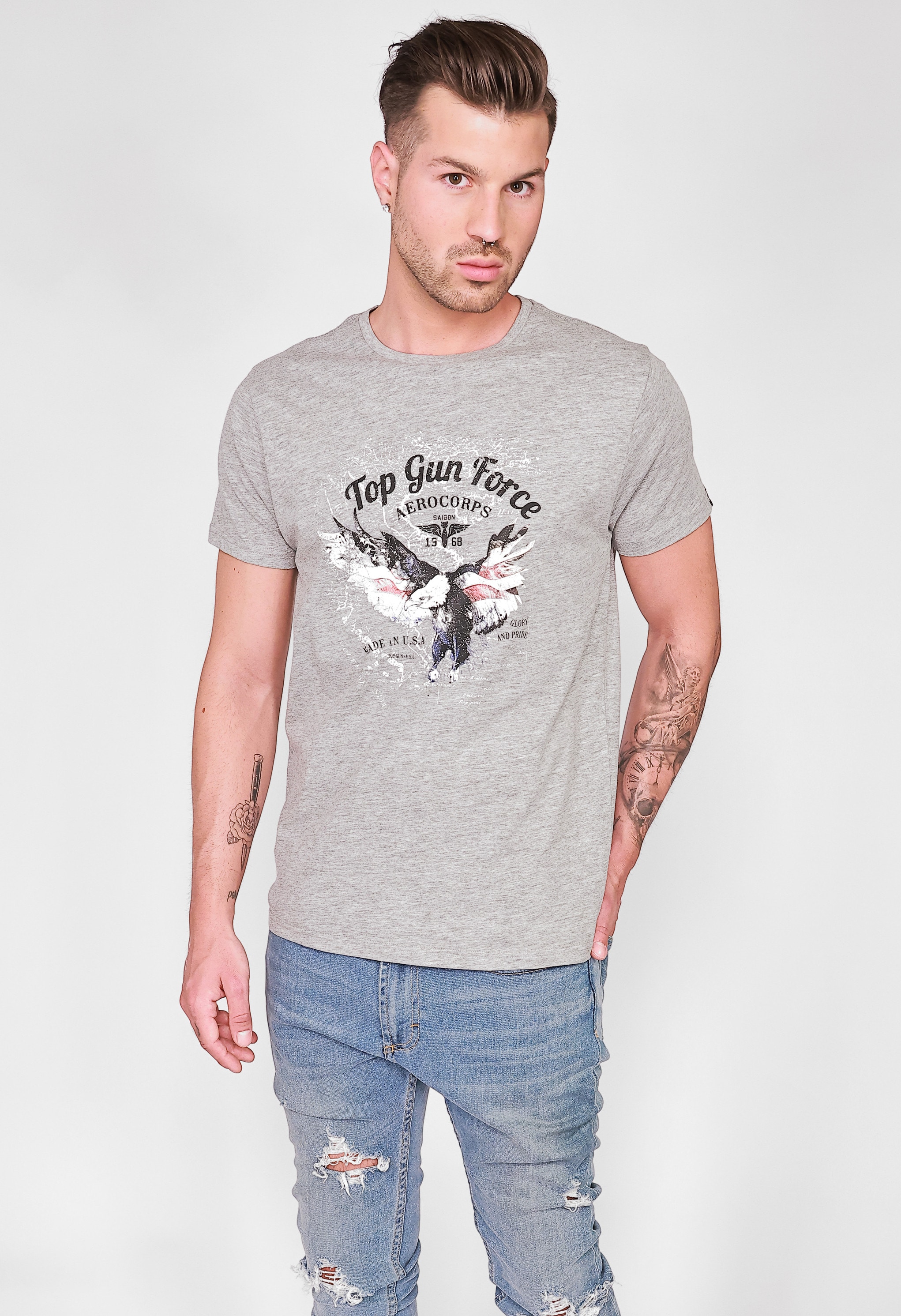 TOP GUN T-Shirt »T-Shirt TG20213024«