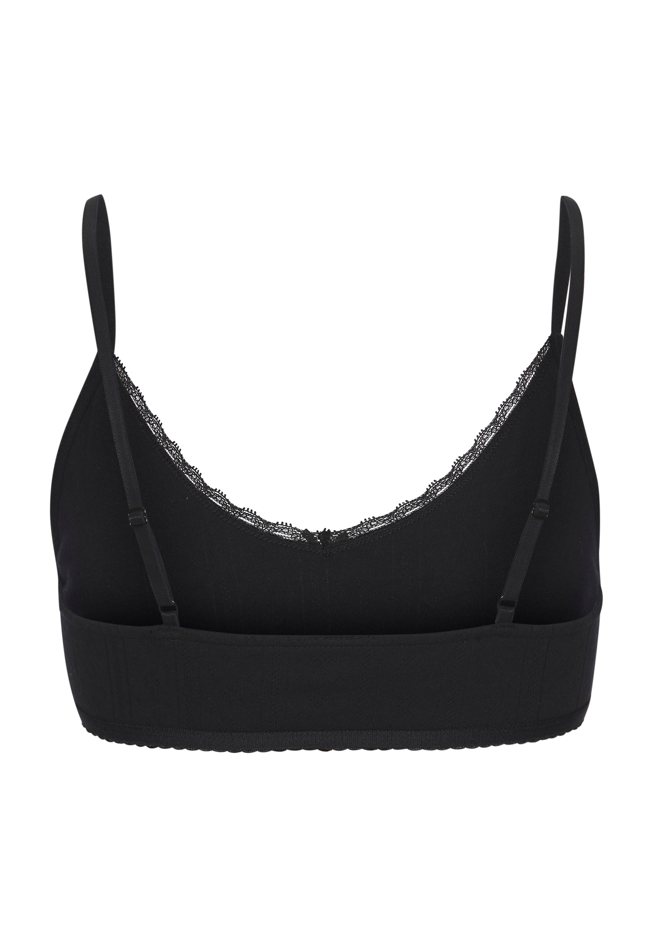 Vivance Bralette , aus weichem Pointelle-Strick mit Spitze