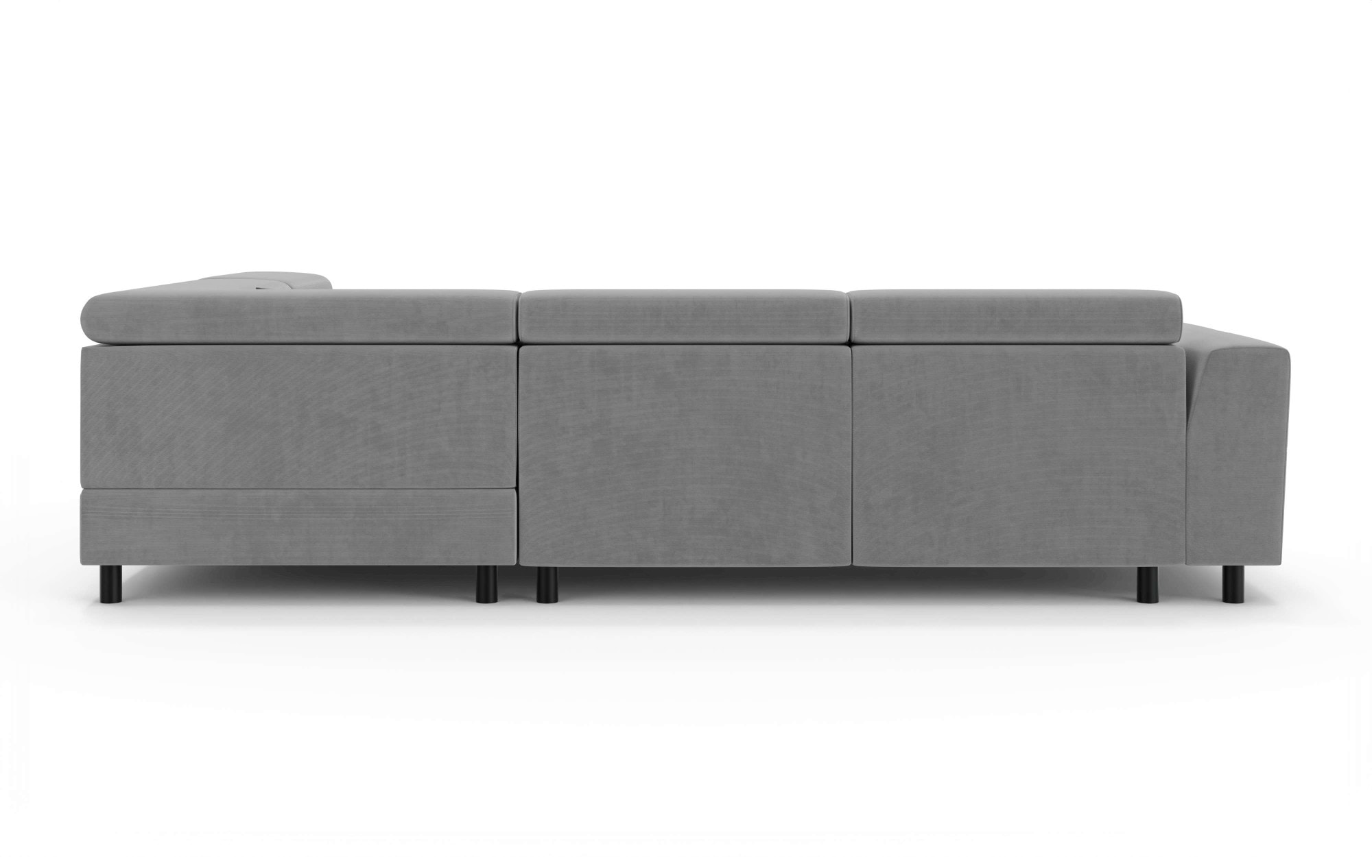 OTTO home Ecksofa »AADEN Schlafsofa mit verstellbaren Kopfstützen, B/T/H: 254/199/90 cm« mit Bettfunktion und Bettkasten, Ottomane rechts/links bestellbar