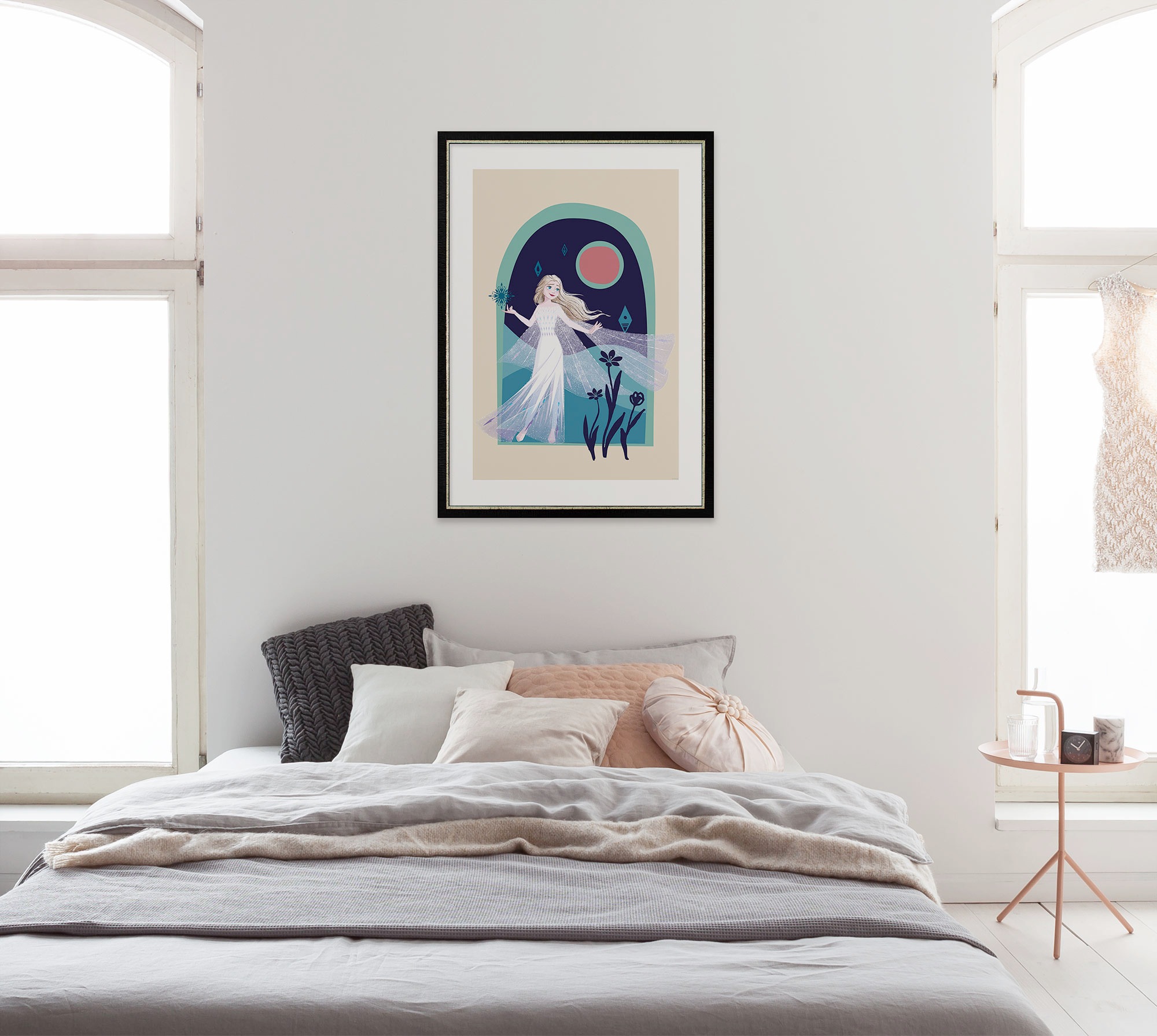Komar Wandbild »Frozen Nocturnal Stroll«, Disney, (Set, 1 St.), 40 x 50 cm (Breite x Höhe) - Kinderzimmer, Dekoration