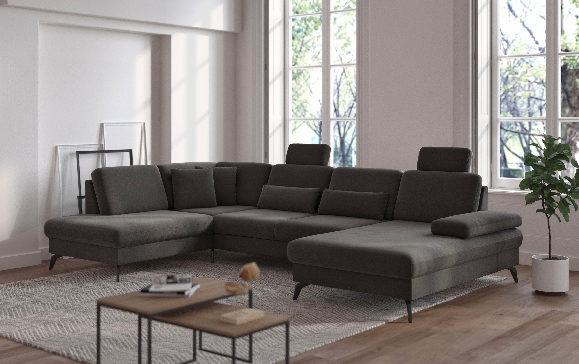 sit&more Wohnlandschaft »Morris Jubi« wahlweise mit Armteilverstellung, Bettfunktion & Bettkasten